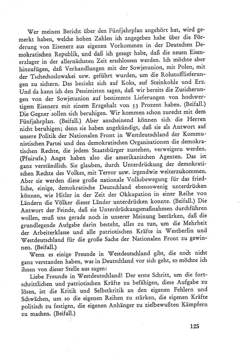 Protokoll der Verhandlungen des Ⅲ. Parteitages der Sozialistischen Einheitspartei Deutschlands (SED) [Deutsche Demokratische Republik (DDR)] 1950, Band 2, Seite 125 (Prot. Verh. Ⅲ. PT SED DDR 1950, Bd. 2, S. 125)