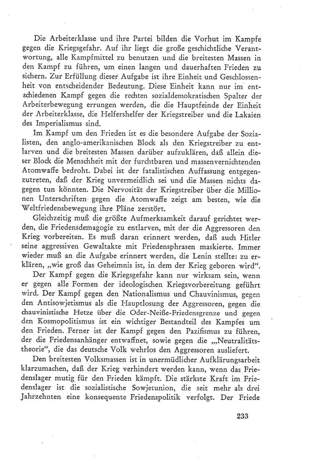 Protokoll der Verhandlungen des Ⅲ. Parteitages der Sozialistischen Einheitspartei Deutschlands (SED) [Deutsche Demokratische Republik (DDR)] 1950, Band 2, Seite 233 (Prot. Verh. Ⅲ. PT SED DDR 1950, Bd. 2, S. 233)