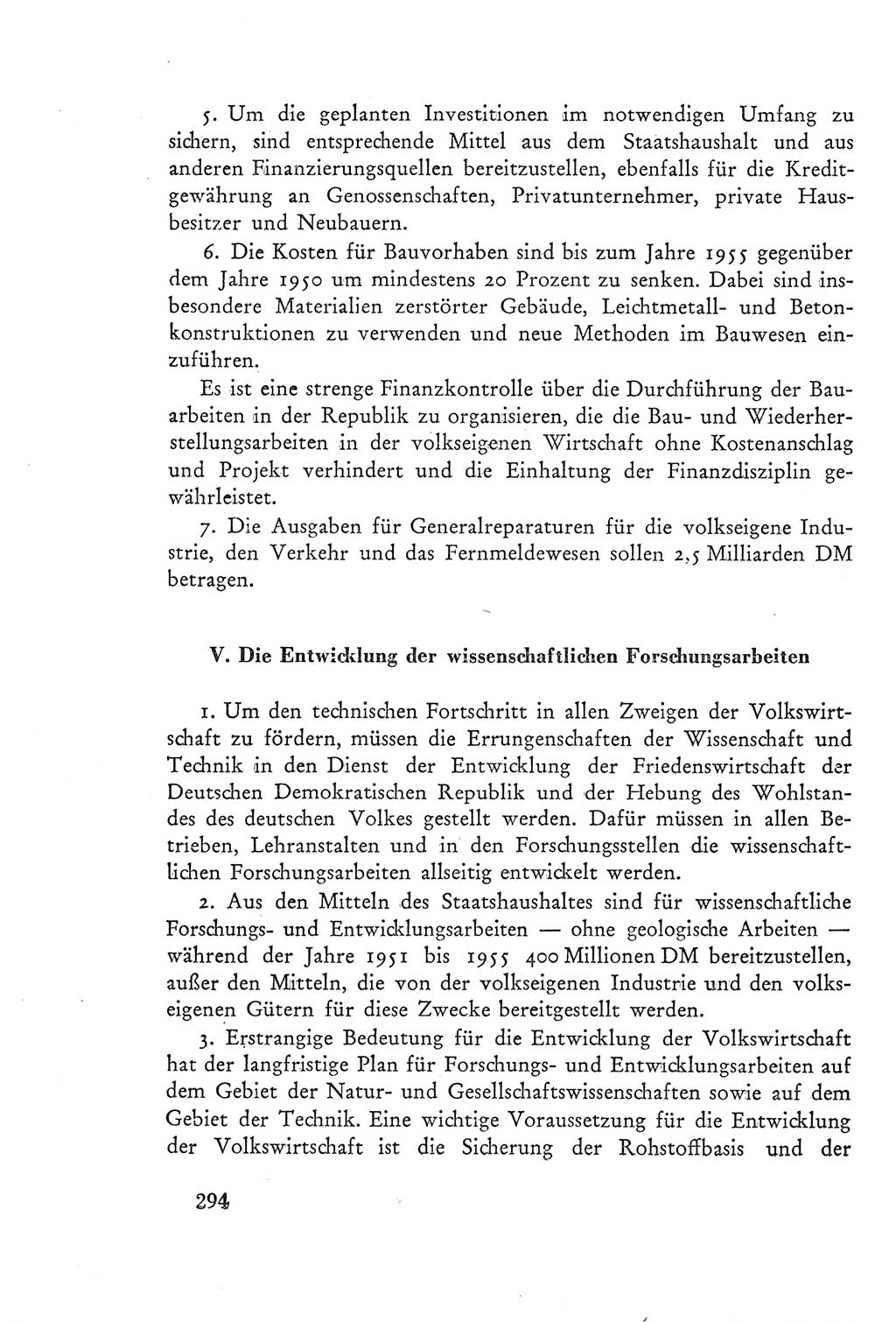 Protokoll der Verhandlungen des Ⅲ. Parteitages der Sozialistischen Einheitspartei Deutschlands (SED) [Deutsche Demokratische Republik (DDR)] 1950, Band 2, Seite 294 (Prot. Verh. Ⅲ. PT SED DDR 1950, Bd. 2, S. 294)