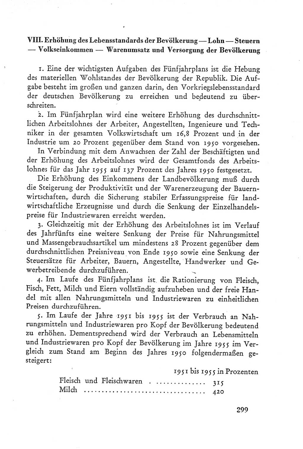 Protokoll der Verhandlungen des Ⅲ. Parteitages der Sozialistischen Einheitspartei Deutschlands (SED) [Deutsche Demokratische Republik (DDR)] 1950, Band 2, Seite 299 (Prot. Verh. Ⅲ. PT SED DDR 1950, Bd. 2, S. 299)