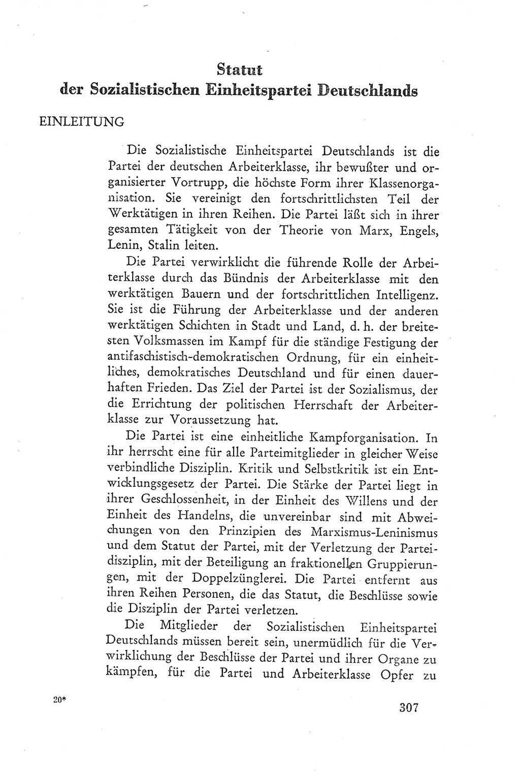 Protokoll der Verhandlungen des Ⅲ. Parteitages der Sozialistischen Einheitspartei Deutschlands (SED) [Deutsche Demokratische Republik (DDR)] 1950, Band 2, Seite 307 (Prot. Verh. Ⅲ. PT SED DDR 1950, Bd. 2, S. 307)