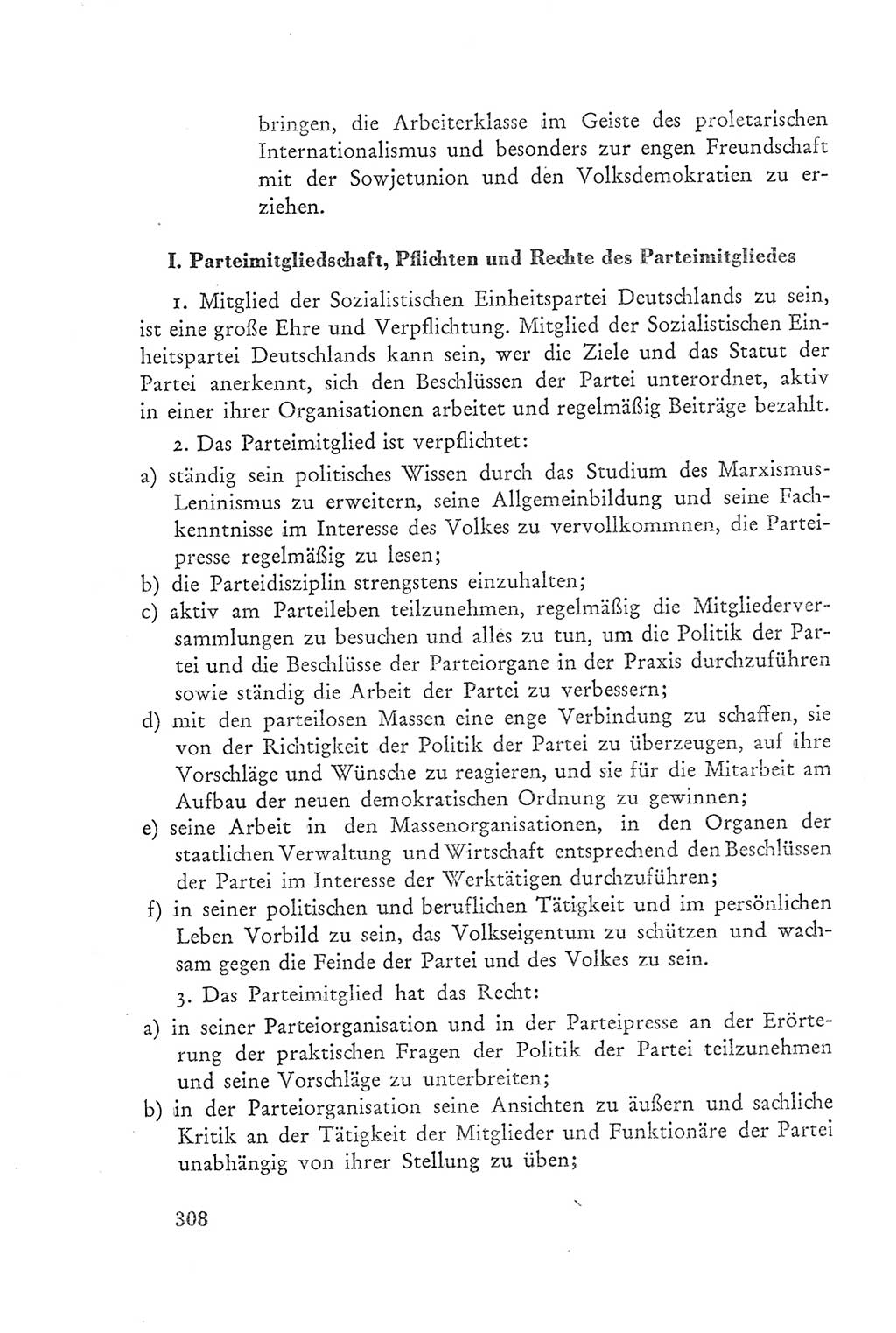 Protokoll der Verhandlungen des Ⅲ. Parteitages der Sozialistischen Einheitspartei Deutschlands (SED) [Deutsche Demokratische Republik (DDR)] 1950, Band 2, Seite 308 (Prot. Verh. Ⅲ. PT SED DDR 1950, Bd. 2, S. 308)