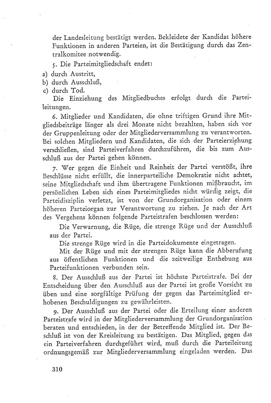 Protokoll der Verhandlungen des Ⅲ. Parteitages der Sozialistischen Einheitspartei Deutschlands (SED) [Deutsche Demokratische Republik (DDR)] 1950, Band 2, Seite 310 (Prot. Verh. Ⅲ. PT SED DDR 1950, Bd. 2, S. 310)