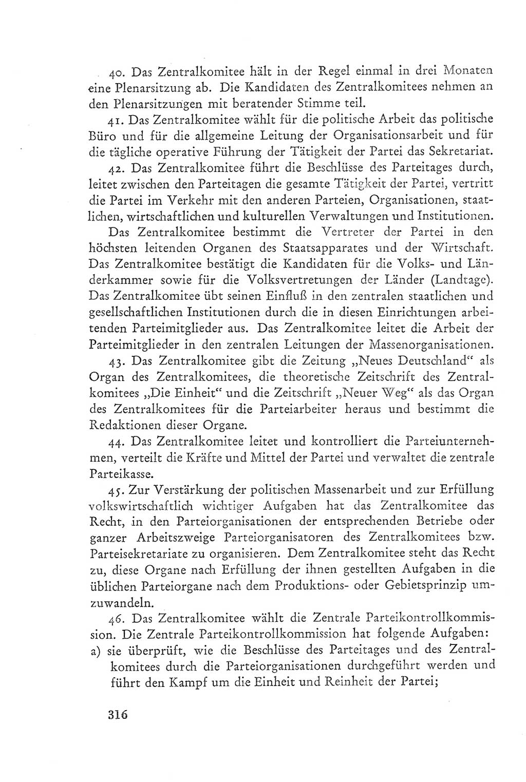 Protokoll der Verhandlungen des Ⅲ. Parteitages der Sozialistischen Einheitspartei Deutschlands (SED) [Deutsche Demokratische Republik (DDR)] 1950, Band 2, Seite 316 (Prot. Verh. Ⅲ. PT SED DDR 1950, Bd. 2, S. 316)