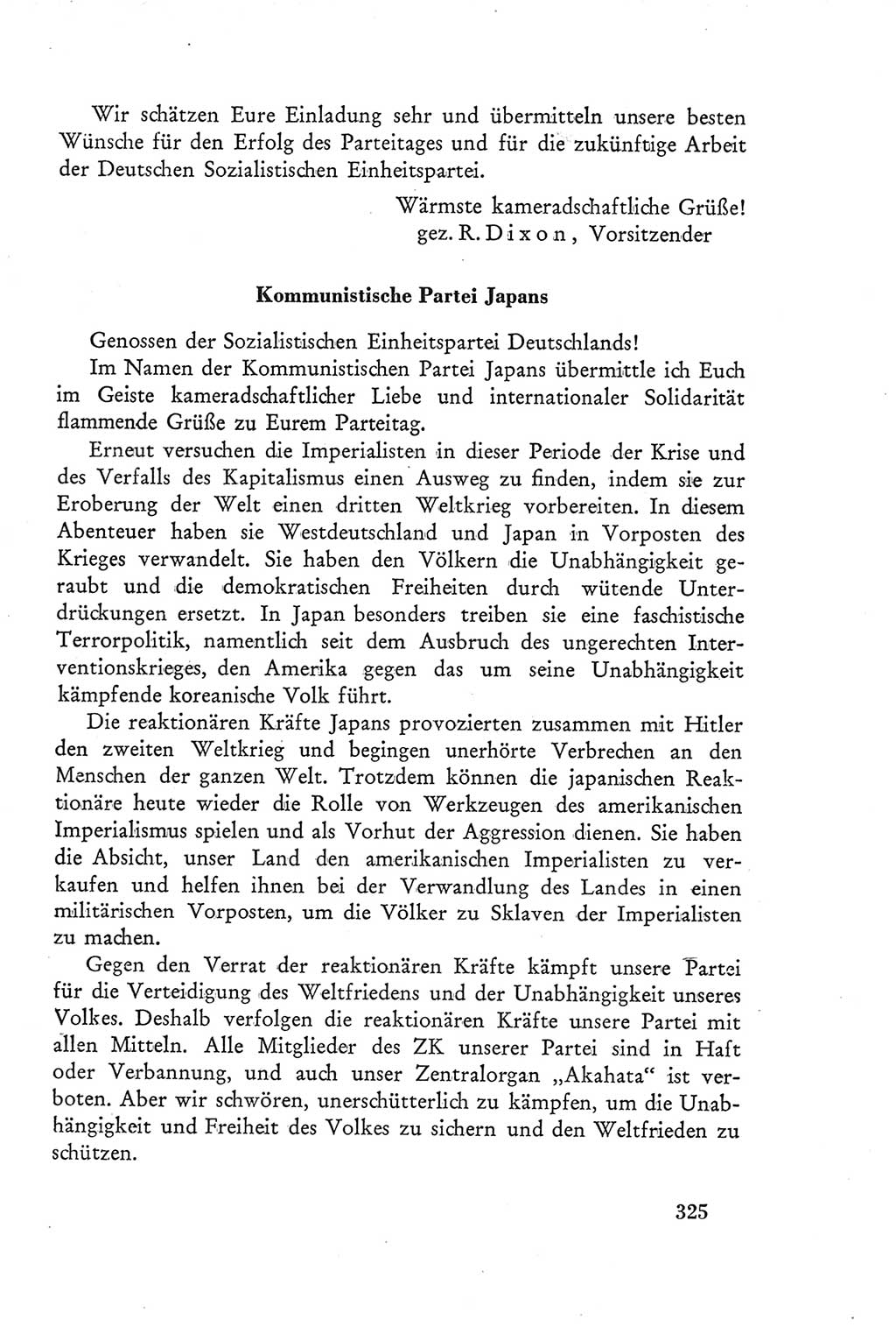 Protokoll der Verhandlungen des Ⅲ. Parteitages der Sozialistischen Einheitspartei Deutschlands (SED) [Deutsche Demokratische Republik (DDR)] 1950, Band 2, Seite 325 (Prot. Verh. Ⅲ. PT SED DDR 1950, Bd. 2, S. 325)