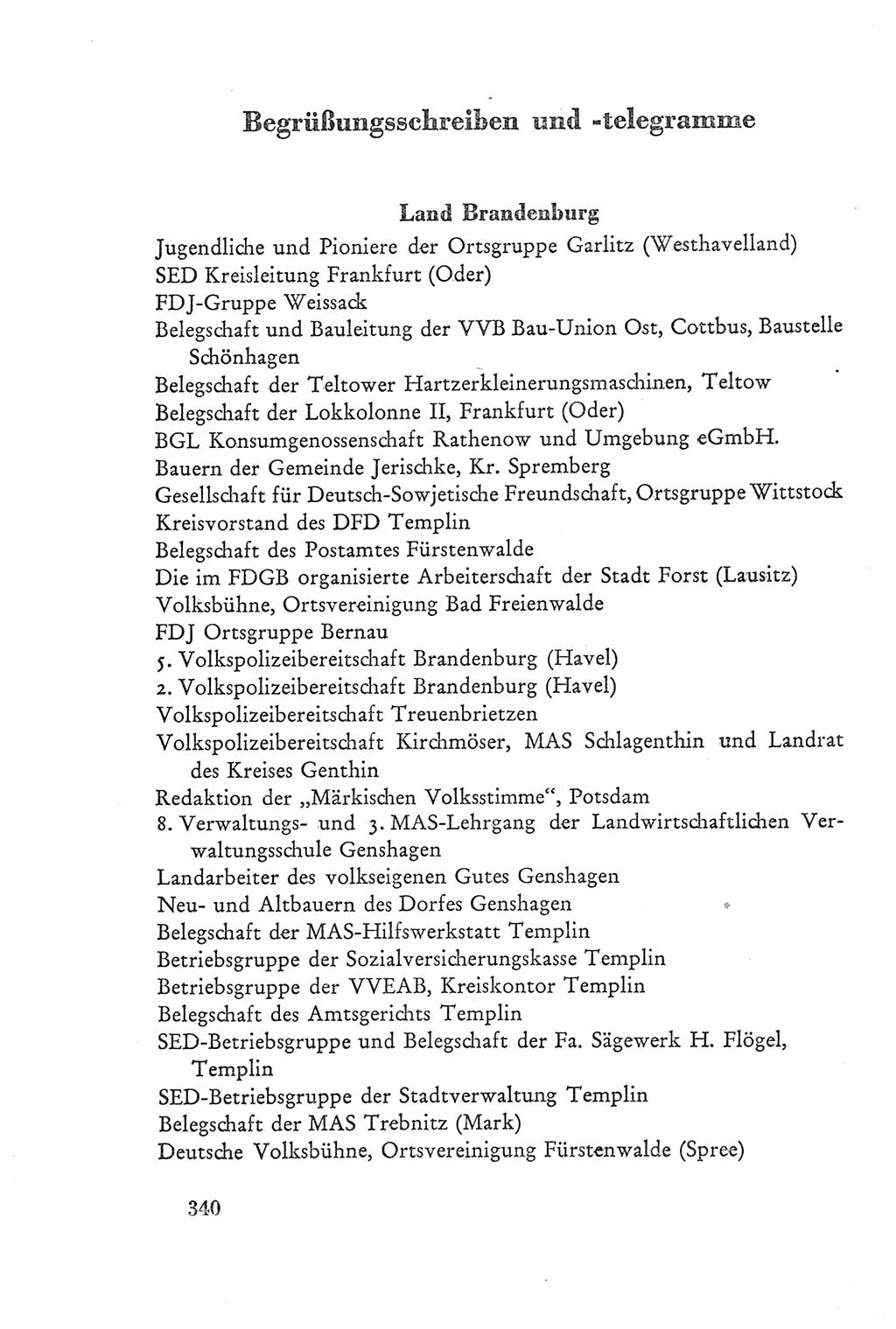 Protokoll der Verhandlungen des Ⅲ. Parteitages der Sozialistischen Einheitspartei Deutschlands (SED) [Deutsche Demokratische Republik (DDR)] 1950, Band 2, Seite 340 (Prot. Verh. Ⅲ. PT SED DDR 1950, Bd. 2, S. 340)