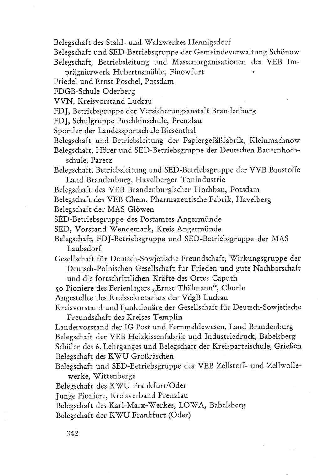 Protokoll der Verhandlungen des Ⅲ. Parteitages der Sozialistischen Einheitspartei Deutschlands (SED) [Deutsche Demokratische Republik (DDR)] 1950, Band 2, Seite 342 (Prot. Verh. Ⅲ. PT SED DDR 1950, Bd. 2, S. 342)