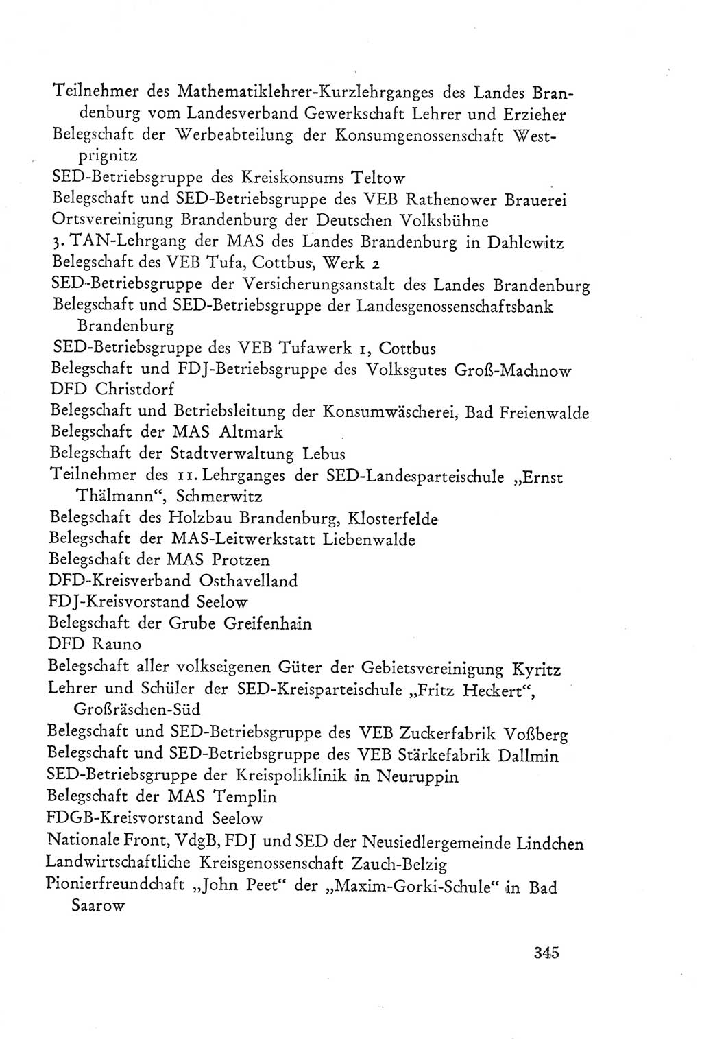 Protokoll der Verhandlungen des Ⅲ. Parteitages der Sozialistischen Einheitspartei Deutschlands (SED) [Deutsche Demokratische Republik (DDR)] 1950, Band 2, Seite 345 (Prot. Verh. Ⅲ. PT SED DDR 1950, Bd. 2, S. 345)
