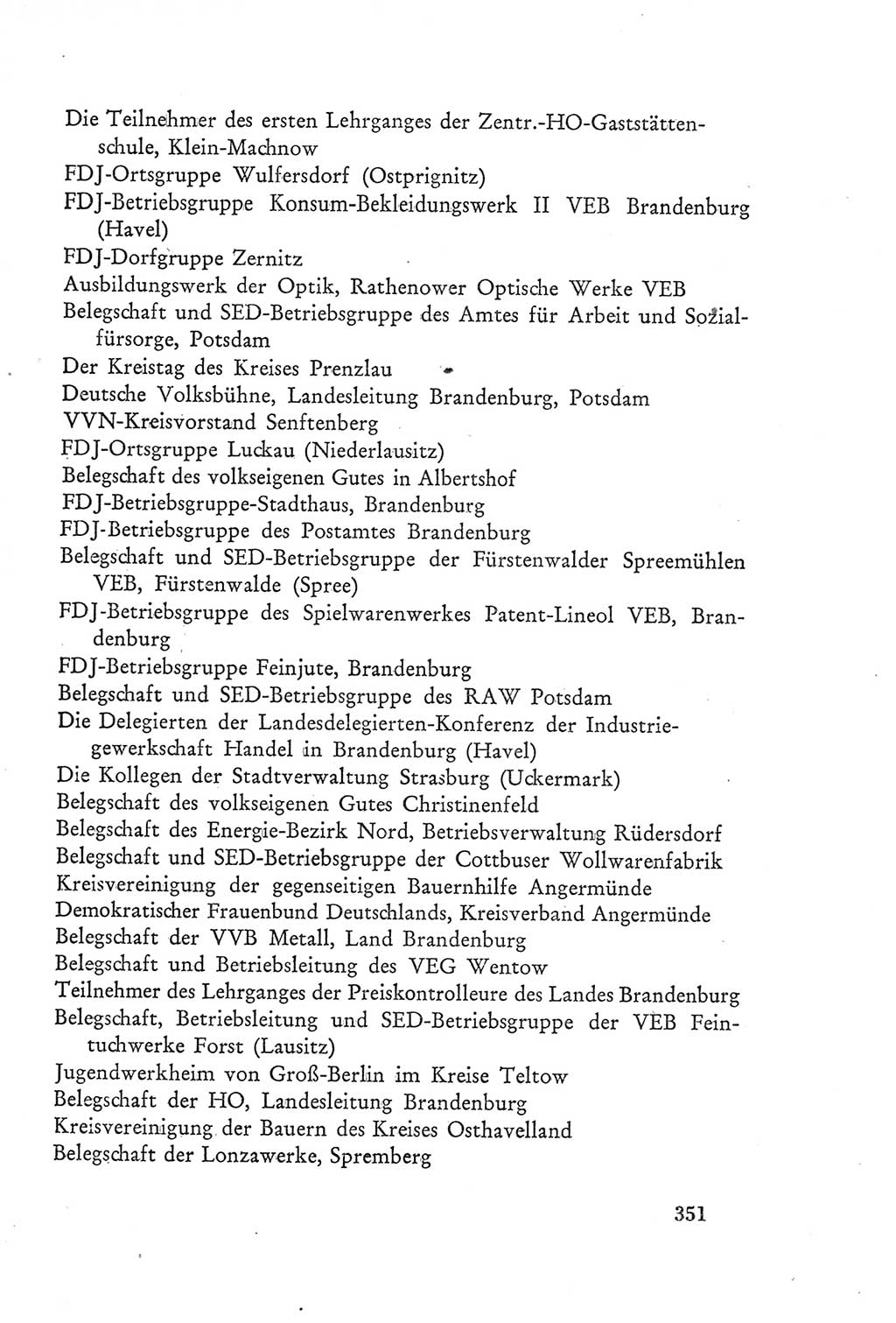Protokoll der Verhandlungen des Ⅲ. Parteitages der Sozialistischen Einheitspartei Deutschlands (SED) [Deutsche Demokratische Republik (DDR)] 1950, Band 2, Seite 351 (Prot. Verh. Ⅲ. PT SED DDR 1950, Bd. 2, S. 351)
