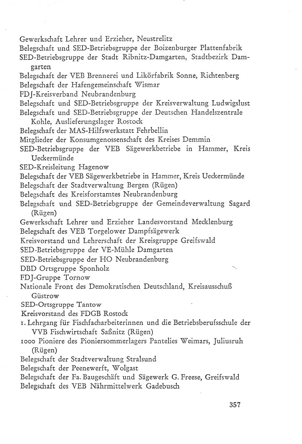 Protokoll der Verhandlungen des Ⅲ. Parteitages der Sozialistischen Einheitspartei Deutschlands (SED) [Deutsche Demokratische Republik (DDR)] 1950, Band 2, Seite 357 (Prot. Verh. Ⅲ. PT SED DDR 1950, Bd. 2, S. 357)