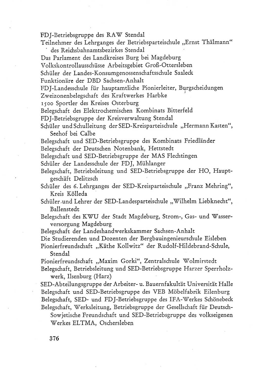 Protokoll der Verhandlungen des Ⅲ. Parteitages der Sozialistischen Einheitspartei Deutschlands (SED) [Deutsche Demokratische Republik (DDR)] 1950, Band 2, Seite 376 (Prot. Verh. Ⅲ. PT SED DDR 1950, Bd. 2, S. 376)