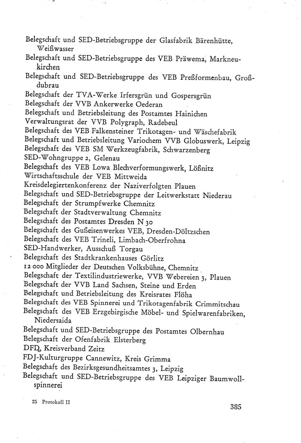 Protokoll der Verhandlungen des Ⅲ. Parteitages der Sozialistischen Einheitspartei Deutschlands (SED) [Deutsche Demokratische Republik (DDR)] 1950, Band 2, Seite 385 (Prot. Verh. Ⅲ. PT SED DDR 1950, Bd. 2, S. 385)