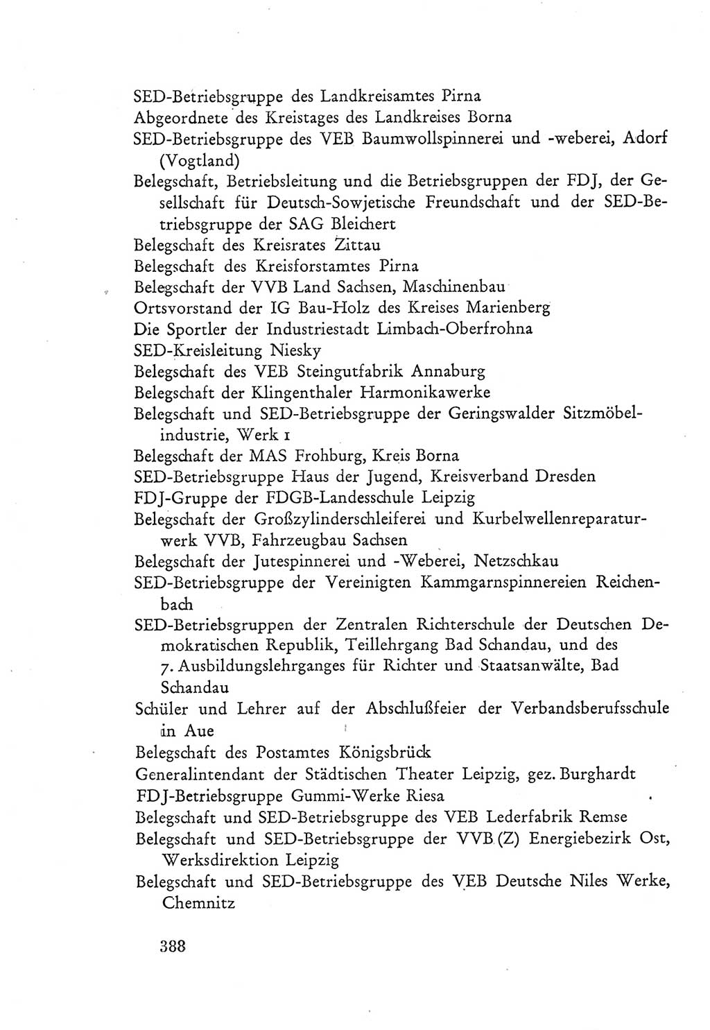 Protokoll der Verhandlungen des Ⅲ. Parteitages der Sozialistischen Einheitspartei Deutschlands (SED) [Deutsche Demokratische Republik (DDR)] 1950, Band 2, Seite 388 (Prot. Verh. Ⅲ. PT SED DDR 1950, Bd. 2, S. 388)