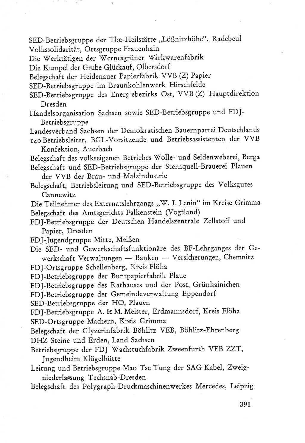 Protokoll der Verhandlungen des Ⅲ. Parteitages der Sozialistischen Einheitspartei Deutschlands (SED) [Deutsche Demokratische Republik (DDR)] 1950, Band 2, Seite 391 (Prot. Verh. Ⅲ. PT SED DDR 1950, Bd. 2, S. 391)