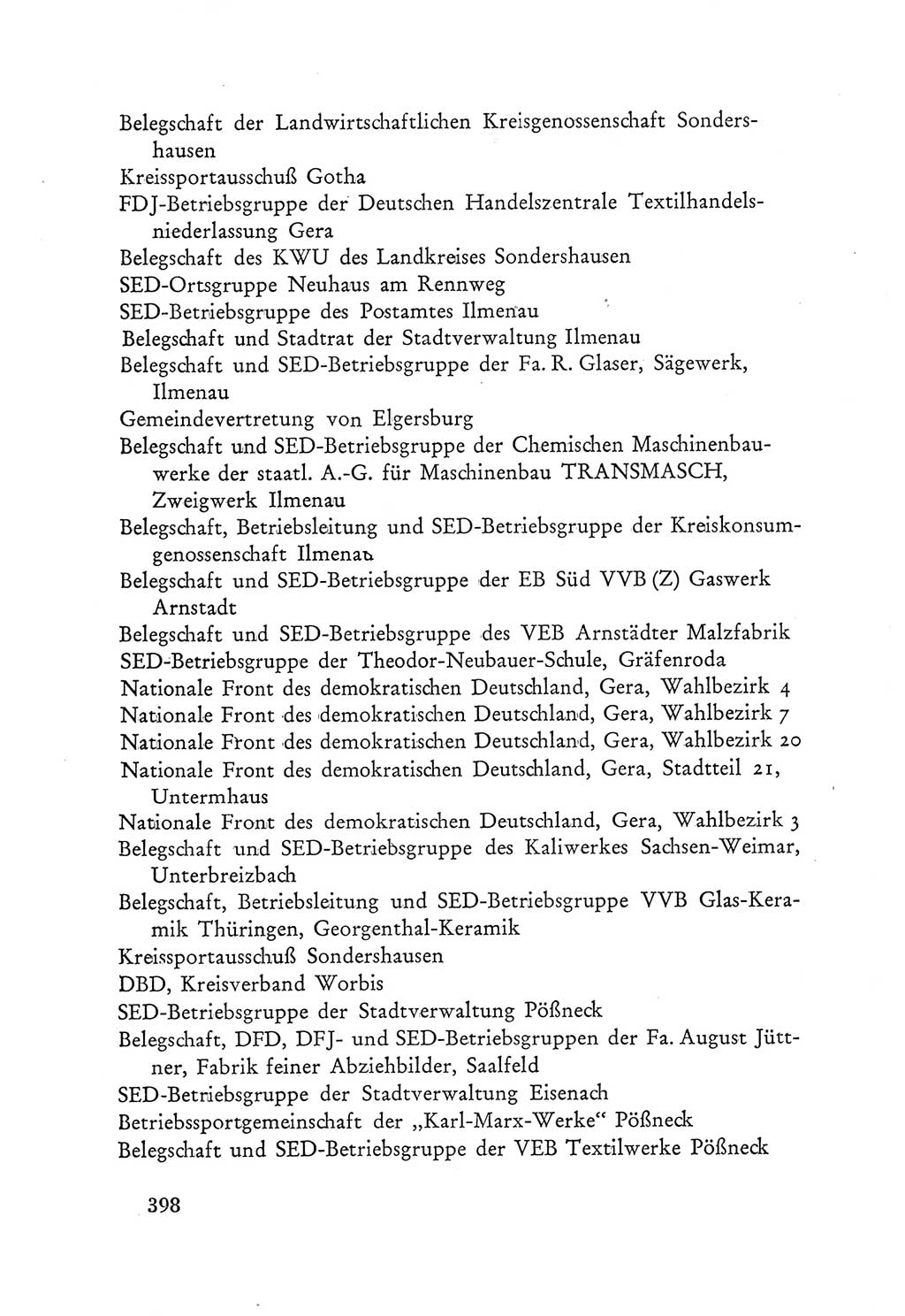 Protokoll der Verhandlungen des Ⅲ. Parteitages der Sozialistischen Einheitspartei Deutschlands (SED) [Deutsche Demokratische Republik (DDR)] 1950, Band 2, Seite 398 (Prot. Verh. Ⅲ. PT SED DDR 1950, Bd. 2, S. 398)