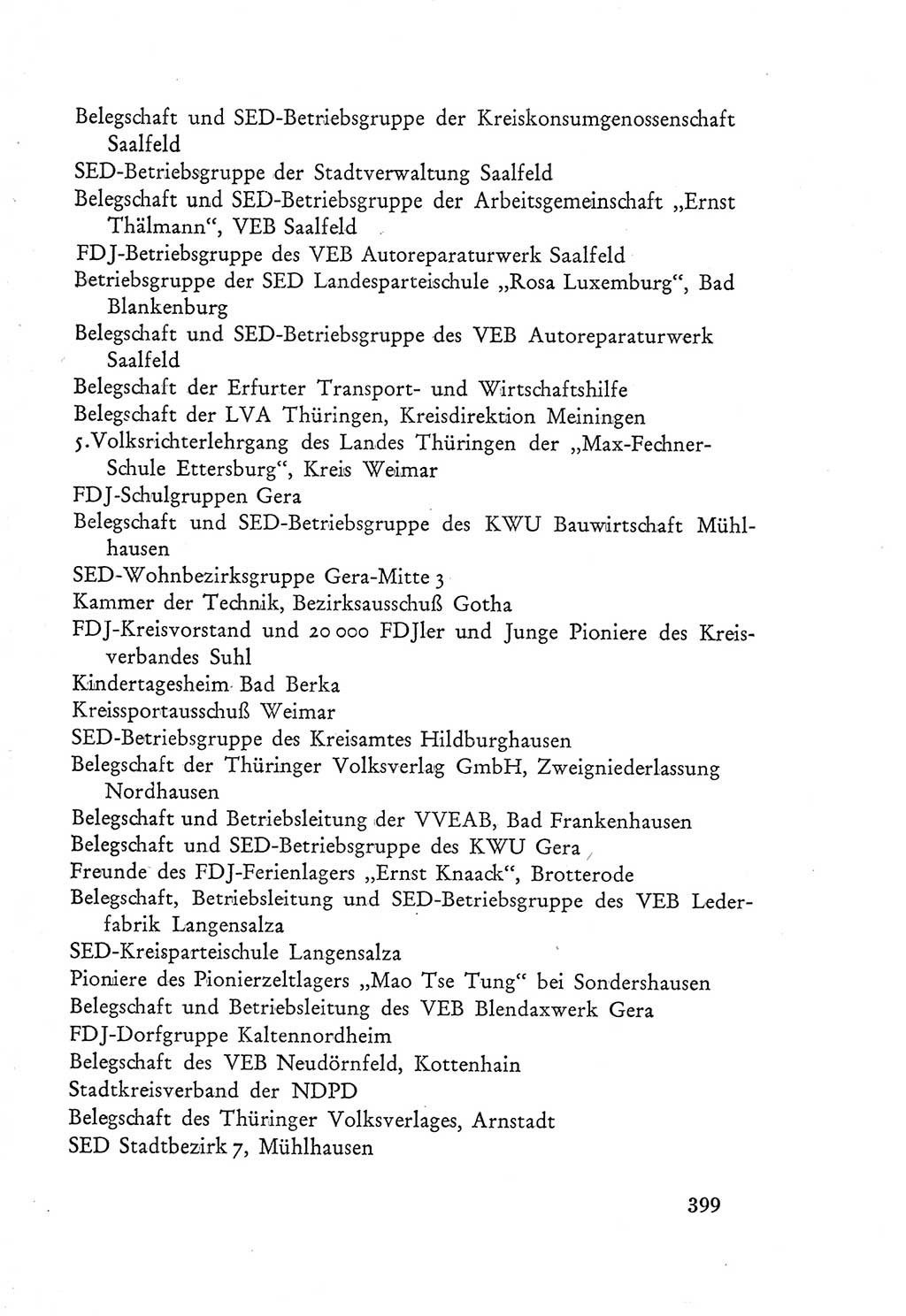 Protokoll der Verhandlungen des Ⅲ. Parteitages der Sozialistischen Einheitspartei Deutschlands (SED) [Deutsche Demokratische Republik (DDR)] 1950, Band 2, Seite 399 (Prot. Verh. Ⅲ. PT SED DDR 1950, Bd. 2, S. 399)