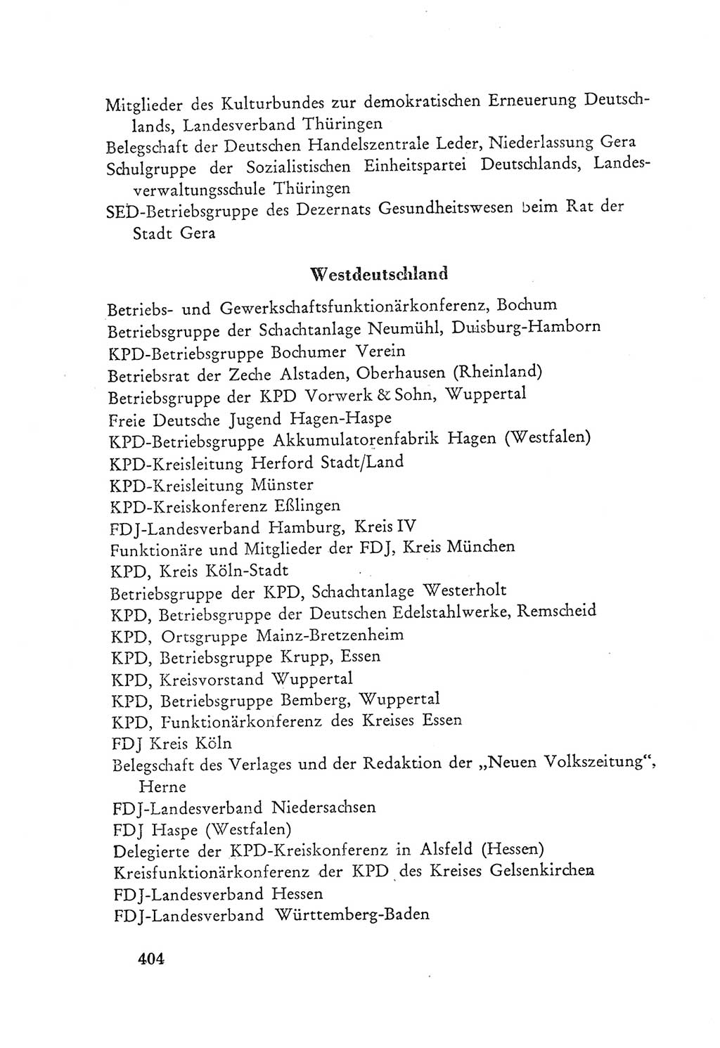 Protokoll der Verhandlungen des Ⅲ. Parteitages der Sozialistischen Einheitspartei Deutschlands (SED) [Deutsche Demokratische Republik (DDR)] 1950, Band 2, Seite 404 (Prot. Verh. Ⅲ. PT SED DDR 1950, Bd. 2, S. 404)