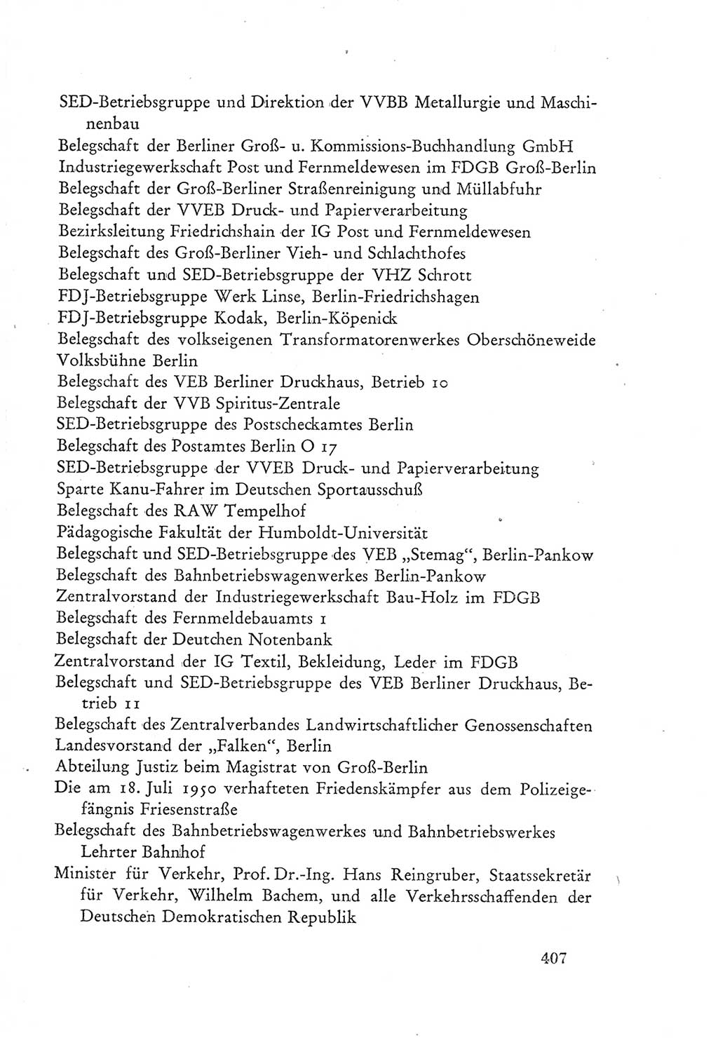 Protokoll der Verhandlungen des Ⅲ. Parteitages der Sozialistischen Einheitspartei Deutschlands (SED) [Deutsche Demokratische Republik (DDR)] 1950, Band 2, Seite 407 (Prot. Verh. Ⅲ. PT SED DDR 1950, Bd. 2, S. 407)