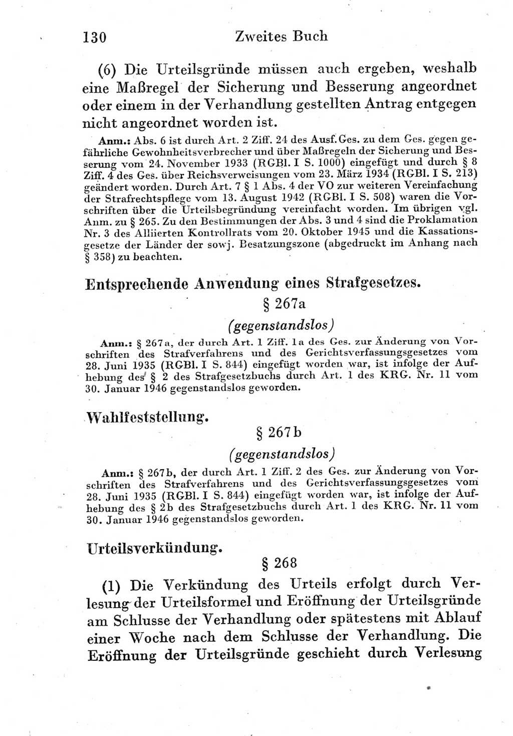 Strafprozeßordnung (StPO), Gerichtsverfassungsgesetz (GVG) und zahlreiche Nebengesetze der Deutschen Demokratischen Republik (DDR) 1950, Seite 130 (StPO GVG Ges. DDR 1950, S. 130)