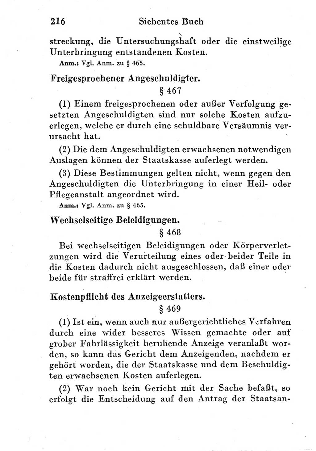 Strafprozeßordnung (StPO), Gerichtsverfassungsgesetz (GVG) und zahlreiche Nebengesetze der Deutschen Demokratischen Republik (DDR) 1950, Seite 216 (StPO GVG Ges. DDR 1950, S. 216)