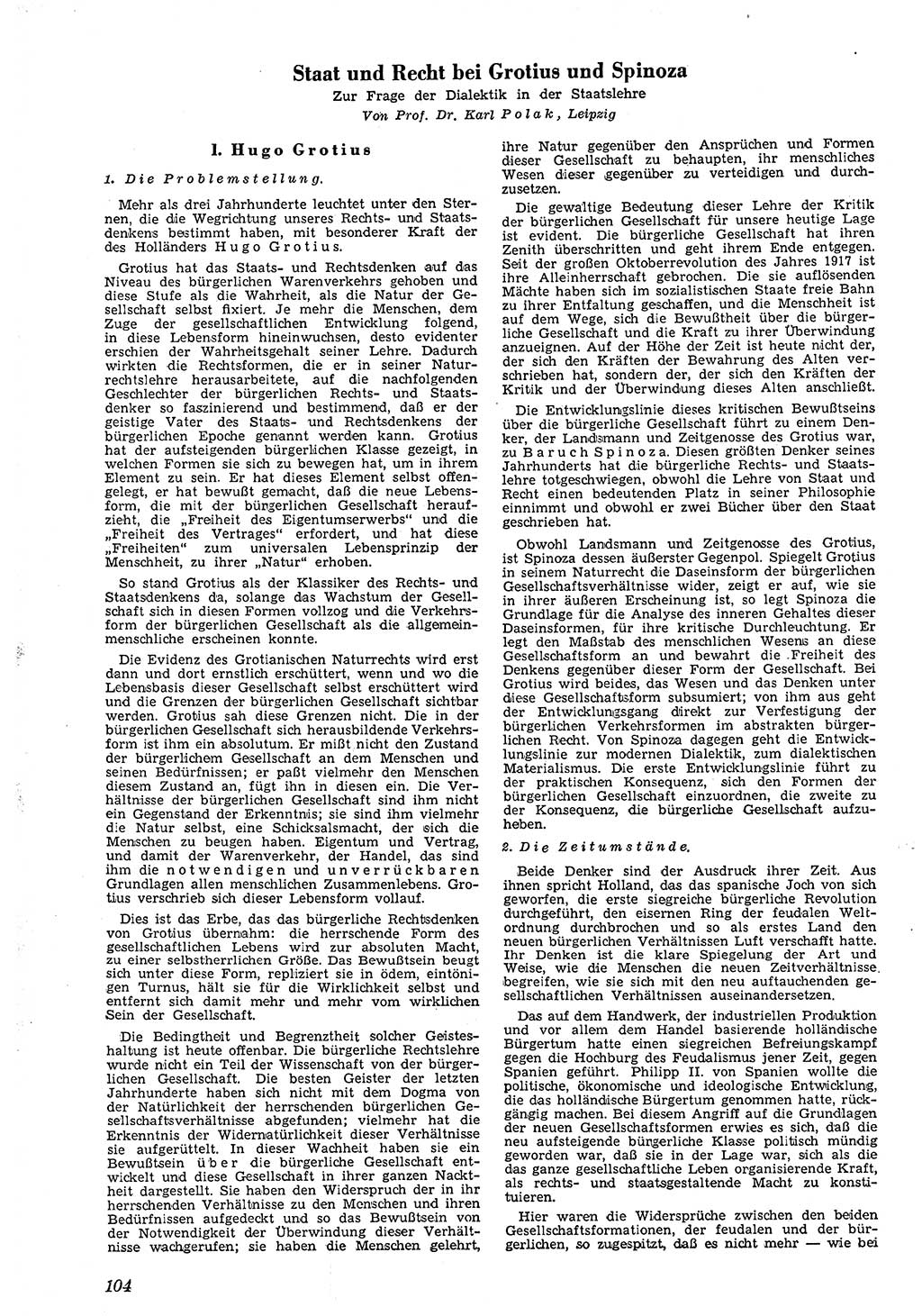Neue Justiz (NJ), Zeitschrift für Recht und Rechtswissenschaft [Deutsche Demokratische Republik (DDR)], 4. Jahrgang 1950, Seite 104 (NJ DDR 1950, S. 104)