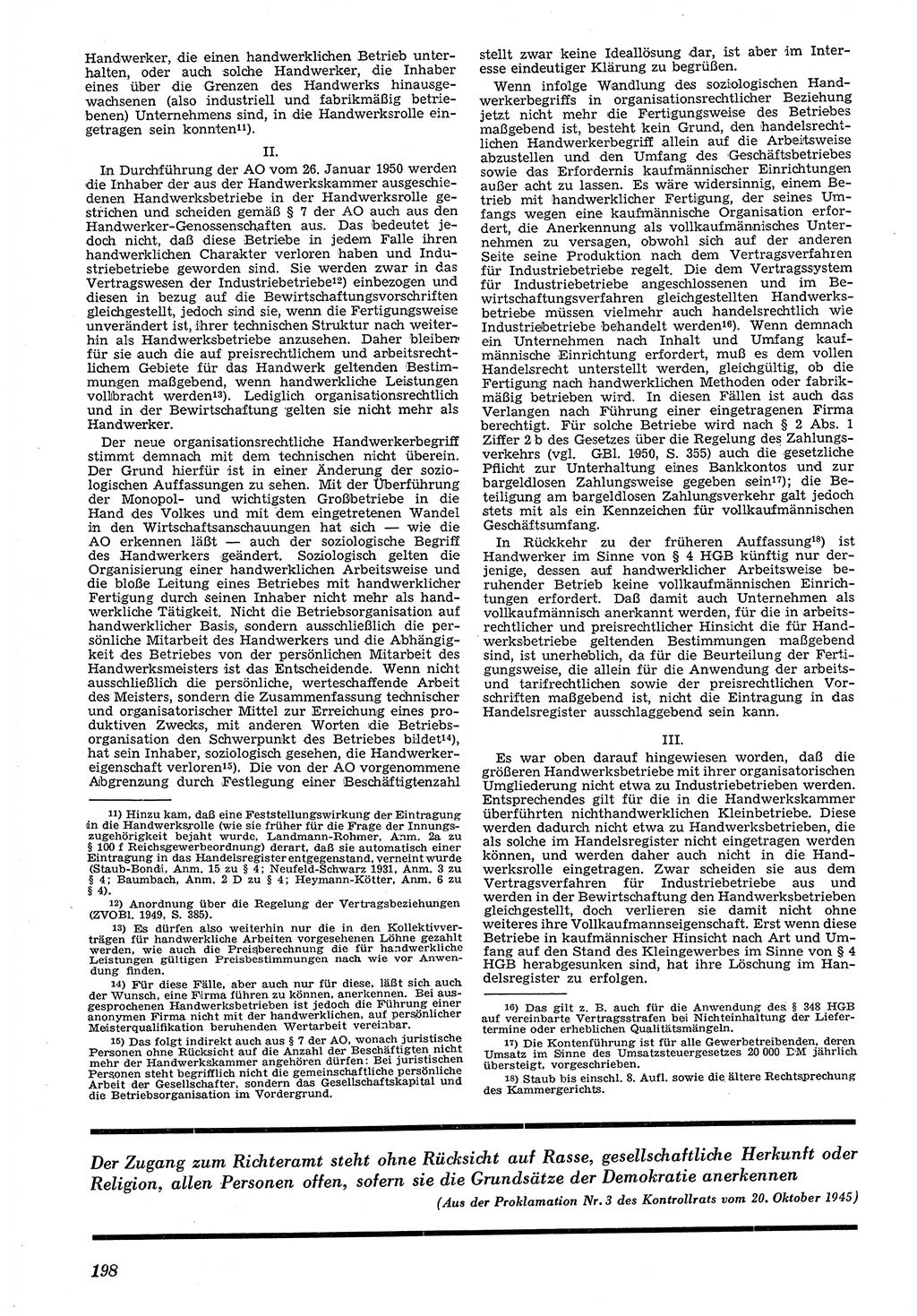 Neue Justiz (NJ), Zeitschrift für Recht und Rechtswissenschaft [Deutsche Demokratische Republik (DDR)], 4. Jahrgang 1950, Seite 198 (NJ DDR 1950, S. 198)
