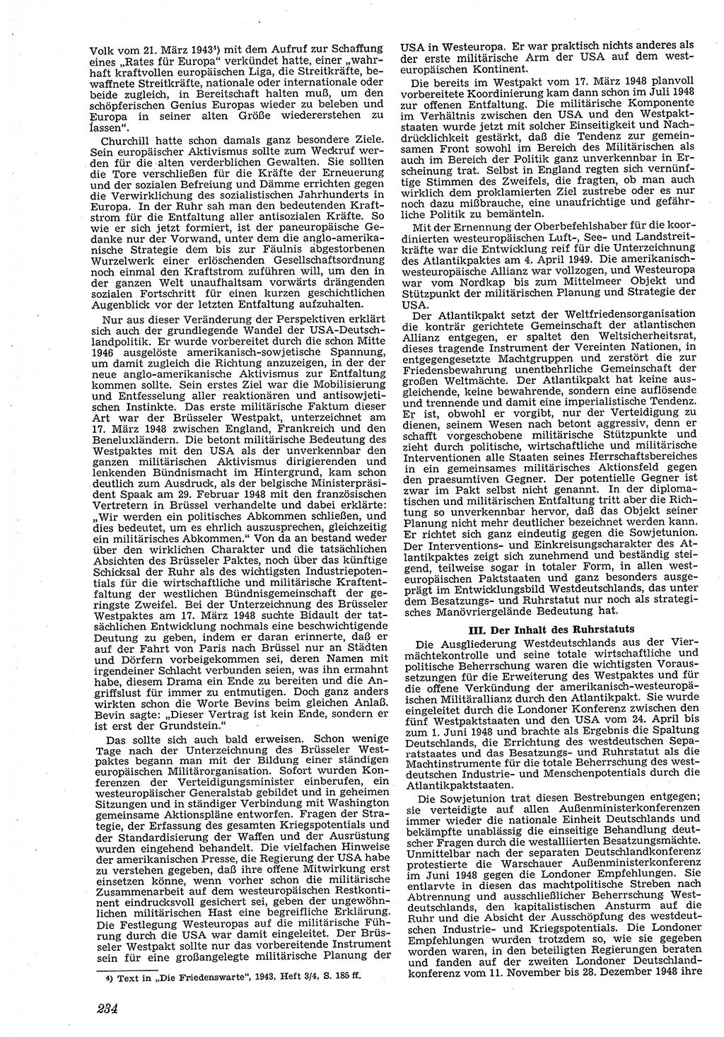 Neue Justiz (NJ), Zeitschrift für Recht und Rechtswissenschaft [Deutsche Demokratische Republik (DDR)], 4. Jahrgang 1950, Seite 234 (NJ DDR 1950, S. 234)