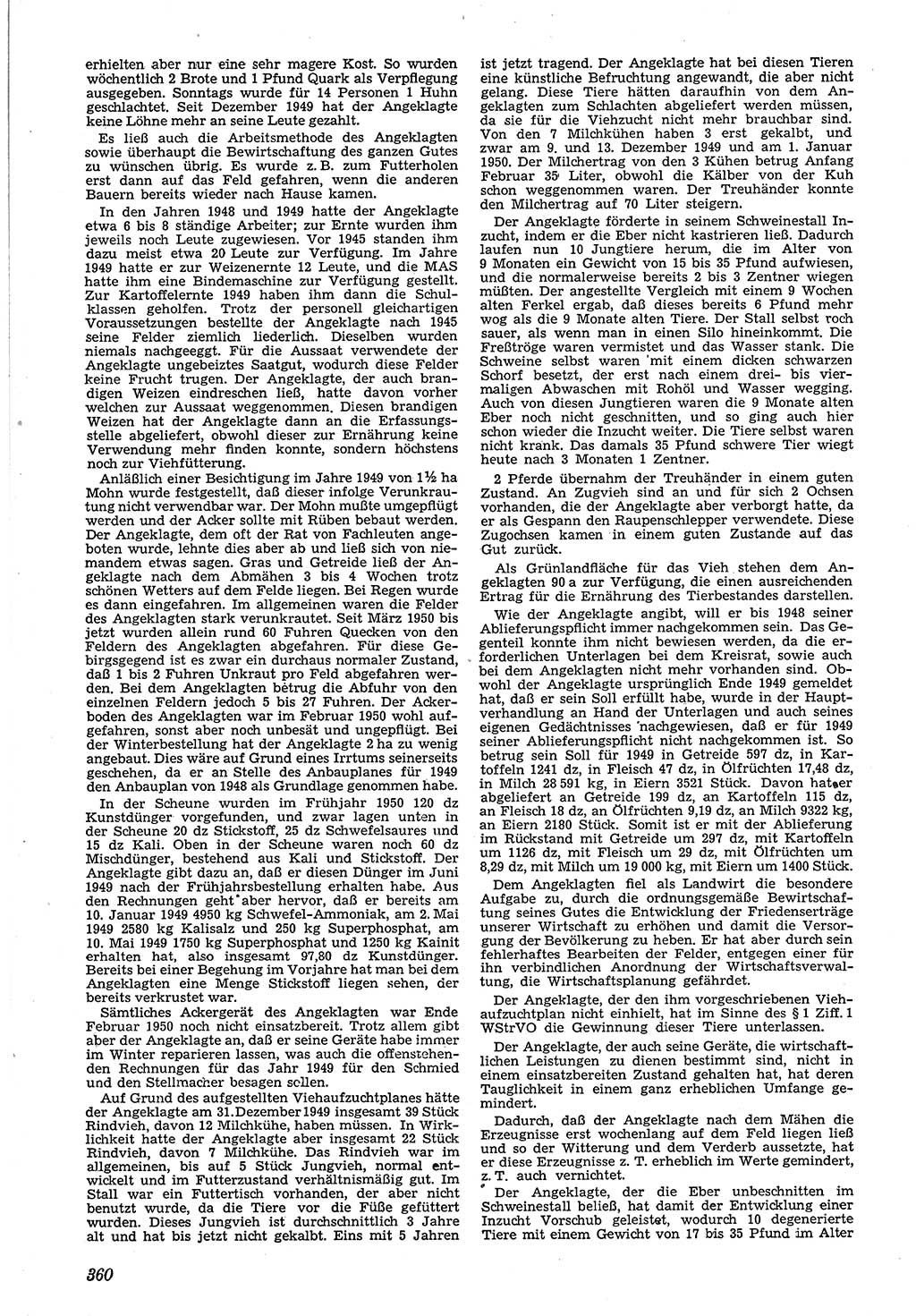 Neue Justiz (NJ), Zeitschrift für Recht und Rechtswissenschaft [Deutsche Demokratische Republik (DDR)], 4. Jahrgang 1950, Seite 360 (NJ DDR 1950, S. 360)