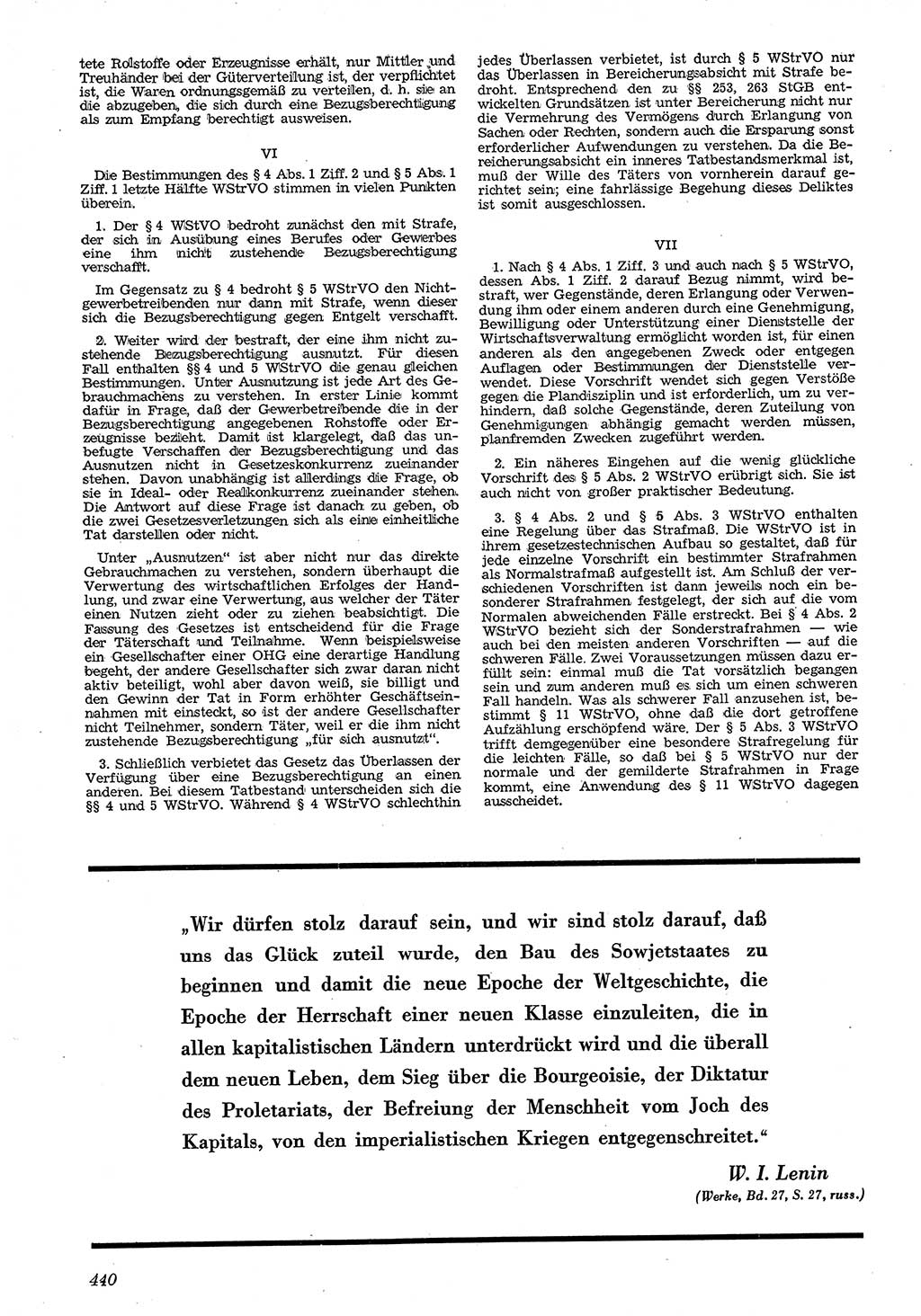 Neue Justiz (NJ), Zeitschrift für Recht und Rechtswissenschaft [Deutsche Demokratische Republik (DDR)], 4. Jahrgang 1950, Seite 440 (NJ DDR 1950, S. 440)