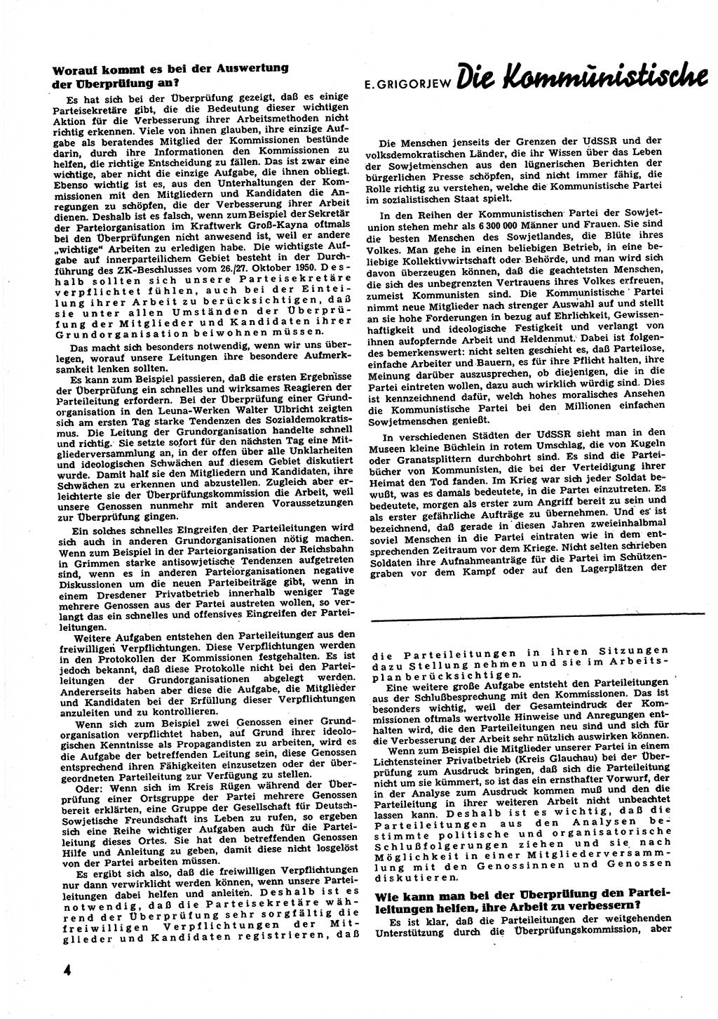 Neuer Weg (NW), Halbmonatsschrift für aktuelle Fragen der Arbeiterbewegung [Zentralkomitee (ZK) Sozialistische Einheitspartei Deutschlands (SED)], 6. Jahrgang [Deutsche Demokratische Republik (DDR)] 1951, Heft 3/4 (NW ZK SED DDR 1951, H. 3/4)