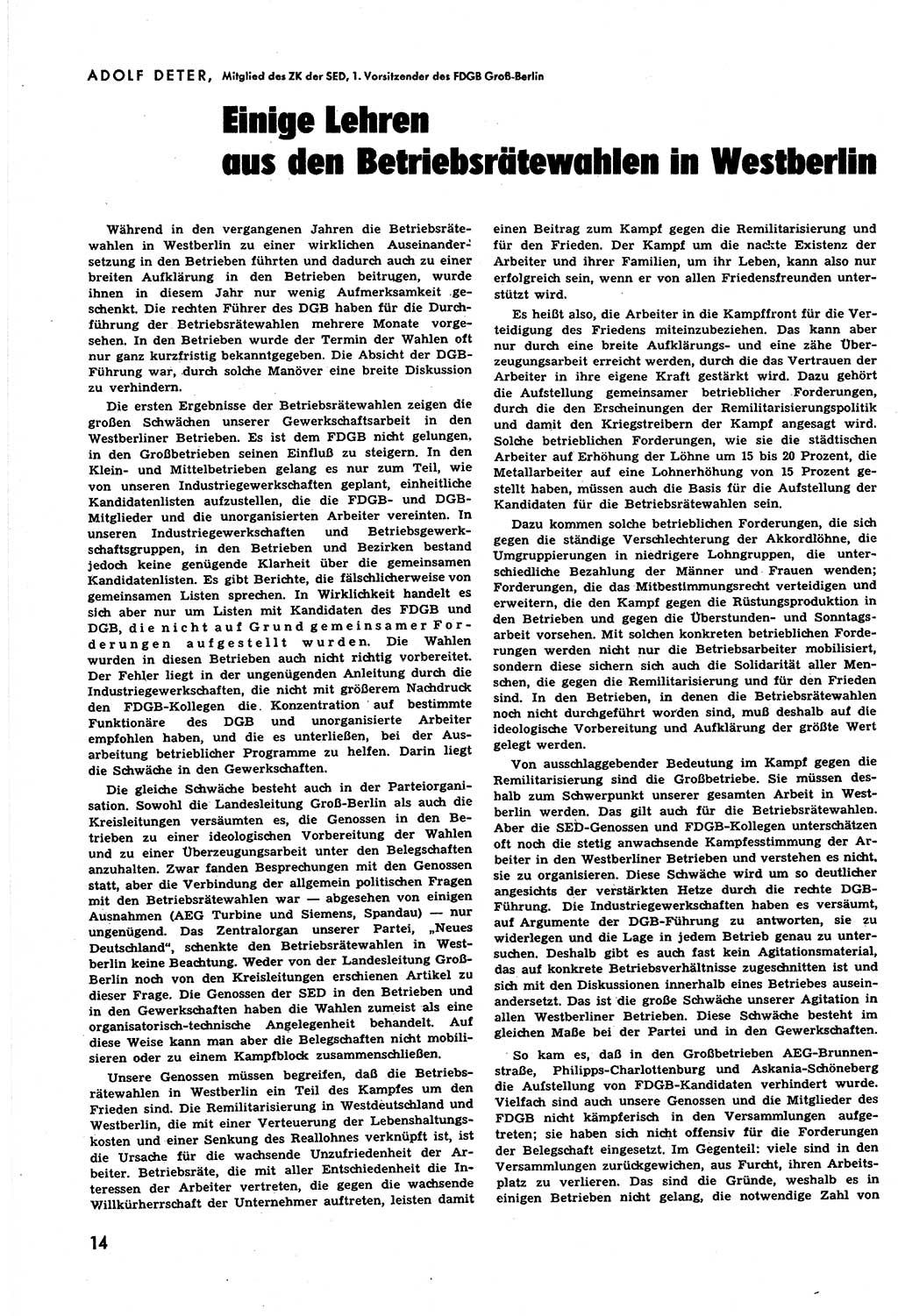 Neuer Weg (NW), Halbmonatsschrift für aktuelle Fragen der Arbeiterbewegung [Zentralkomitee (ZK) Sozialistische Einheitspartei Deutschlands (SED)], 6. Jahrgang [Deutsche Demokratische Republik (DDR)] 1951, Heft 11/14 (NW ZK SED DDR 1951, H. 11/14)