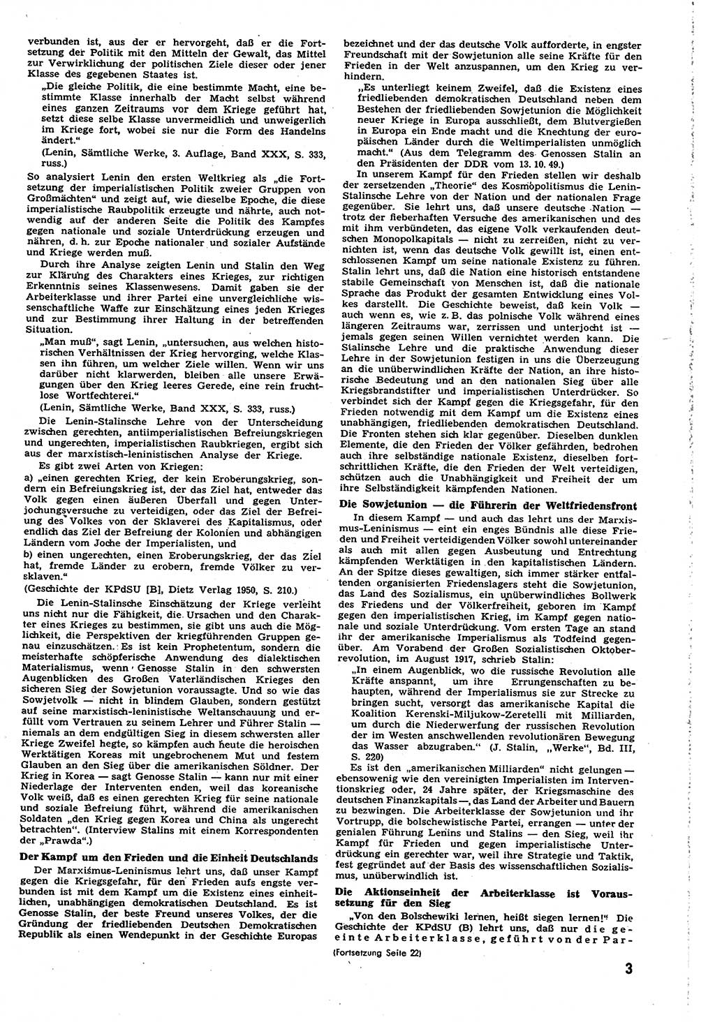 Neuer Weg (NW), Halbmonatsschrift für aktuelle Fragen der Arbeiterbewegung [Zentralkomitee (ZK) Sozialistische Einheitspartei Deutschlands (SED)], 6. Jahrgang [Deutsche Demokratische Republik (DDR)] 1951, Heft 15/3 (NW ZK SED DDR 1951, H. 15/3)