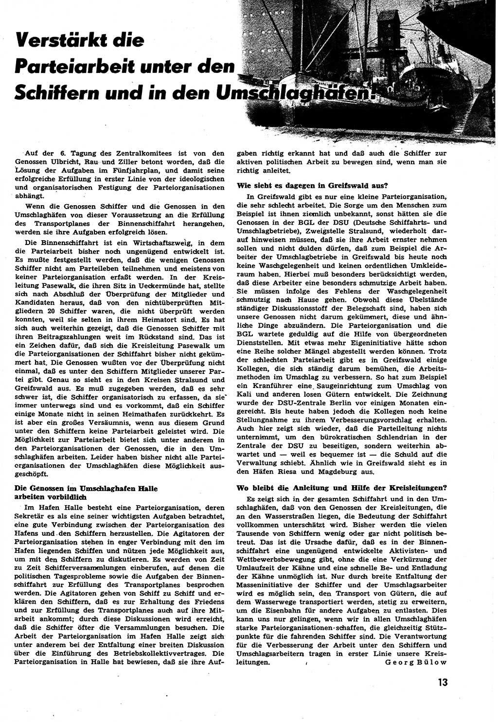 Neuer Weg (NW), Halbmonatsschrift für aktuelle Fragen der Arbeiterbewegung [Zentralkomitee (ZK) Sozialistische Einheitspartei Deutschlands (SED)], 6. Jahrgang [Deutsche Demokratische Republik (DDR)] 1951, Heft 19/13 (NW ZK SED DDR 1951, H. 19/13)