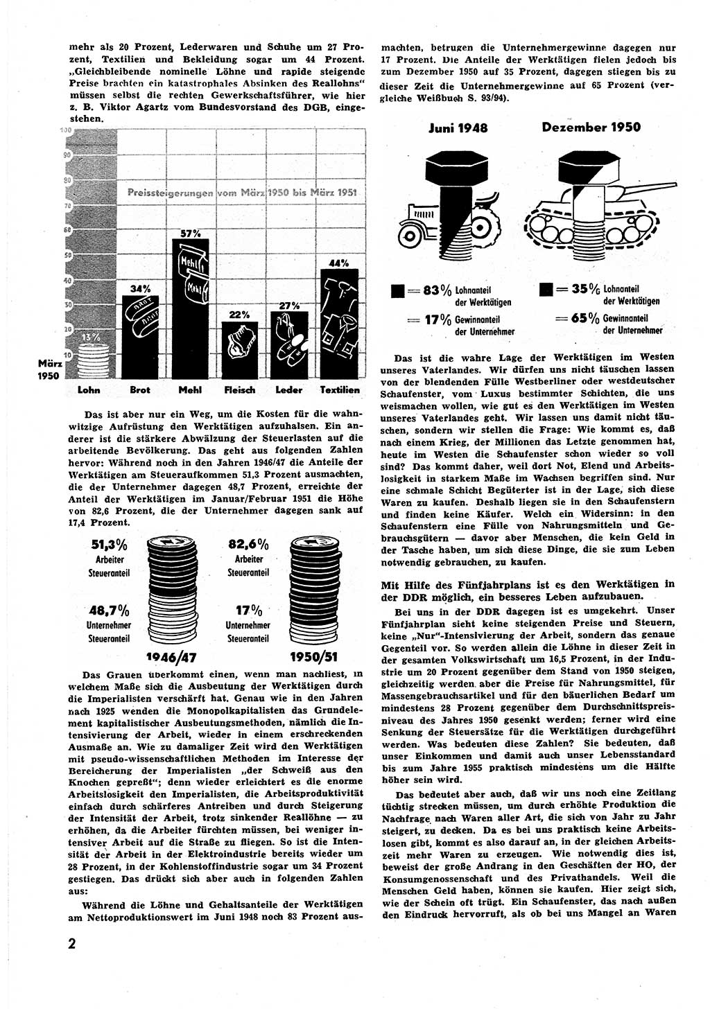 Neuer Weg (NW), Halbmonatsschrift für aktuelle Fragen der Arbeiterbewegung [Zentralkomitee (ZK) Sozialistische Einheitspartei Deutschlands (SED)], 6. Jahrgang [Deutsche Demokratische Republik (DDR)] 1951, Heft 22/2 (NW ZK SED DDR 1951, H. 22/2)