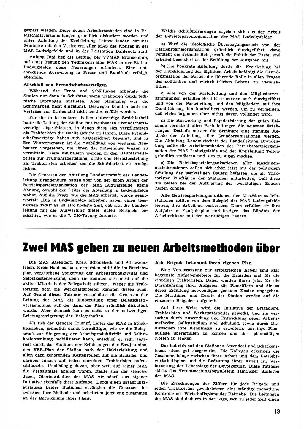 Neuer Weg (NW), Halbmonatsschrift für aktuelle Fragen der Arbeiterbewegung [Zentralkomitee (ZK) Sozialistische Einheitspartei Deutschlands (SED)], 6. Jahrgang [Deutsche Demokratische Republik (DDR)] 1951, Heft 23/13 (NW ZK SED DDR 1951, H. 23/13)