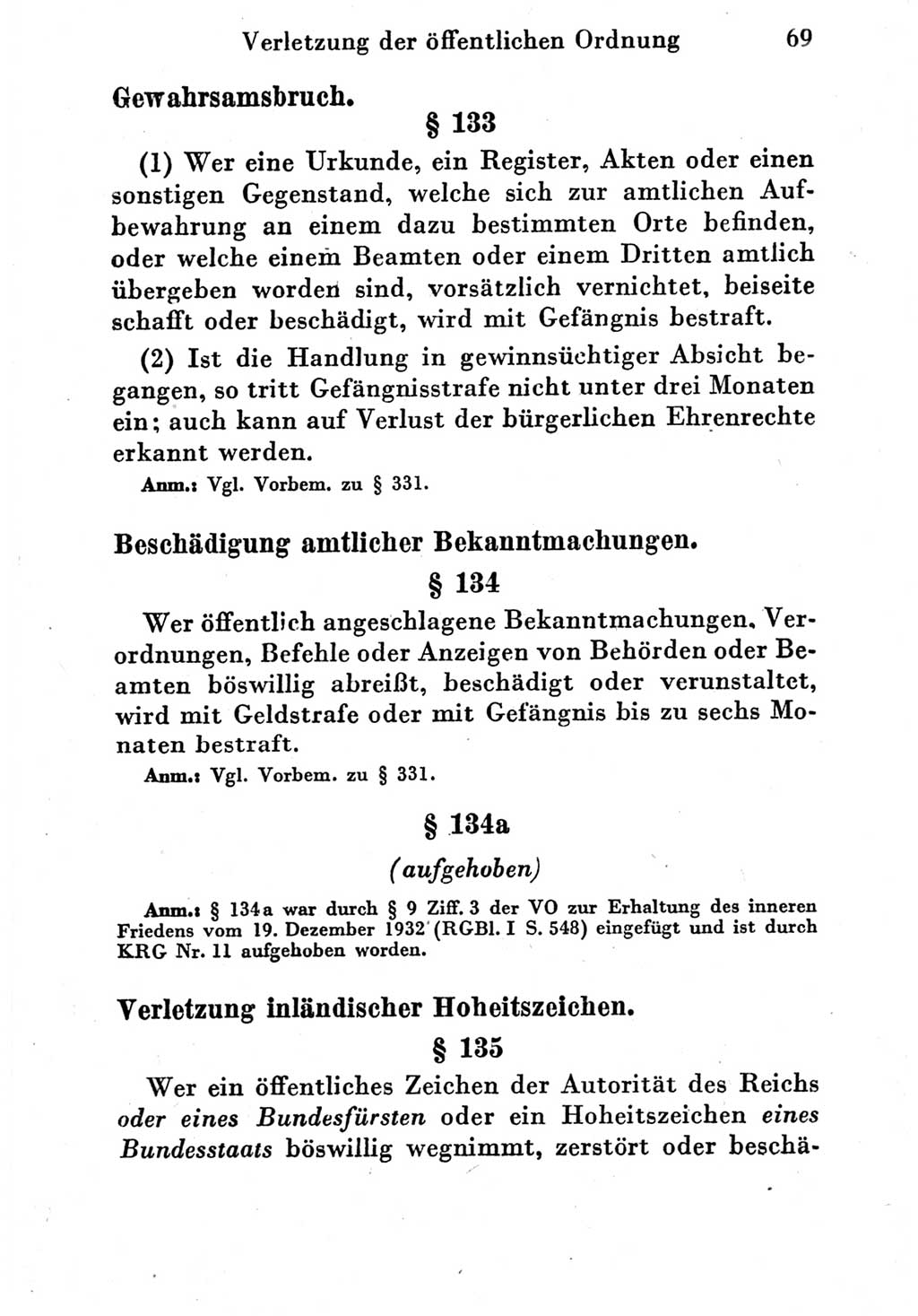 Strafgesetzbuch (StGB) und andere Strafgesetze [Deutsche Demokratische Republik (DDR)] 1951, Seite 69 (StGB Strafges. DDR 1951, S. 69)