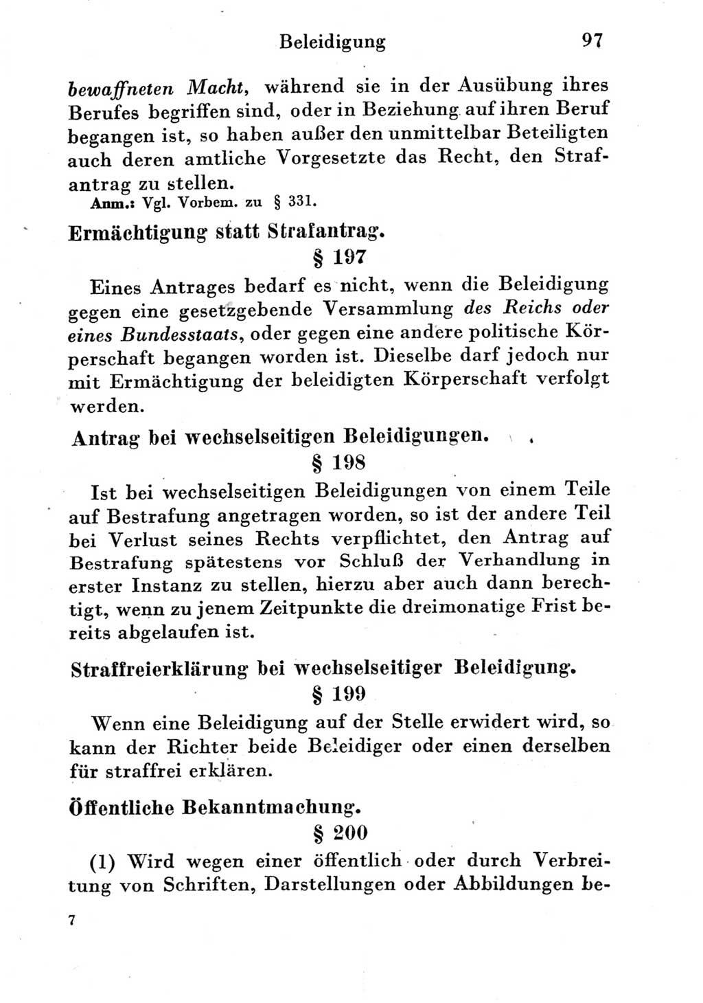 Strafgesetzbuch (StGB) und andere Strafgesetze [Deutsche Demokratische Republik (DDR)] 1951, Seite 97 (StGB Strafges. DDR 1951, S. 97)