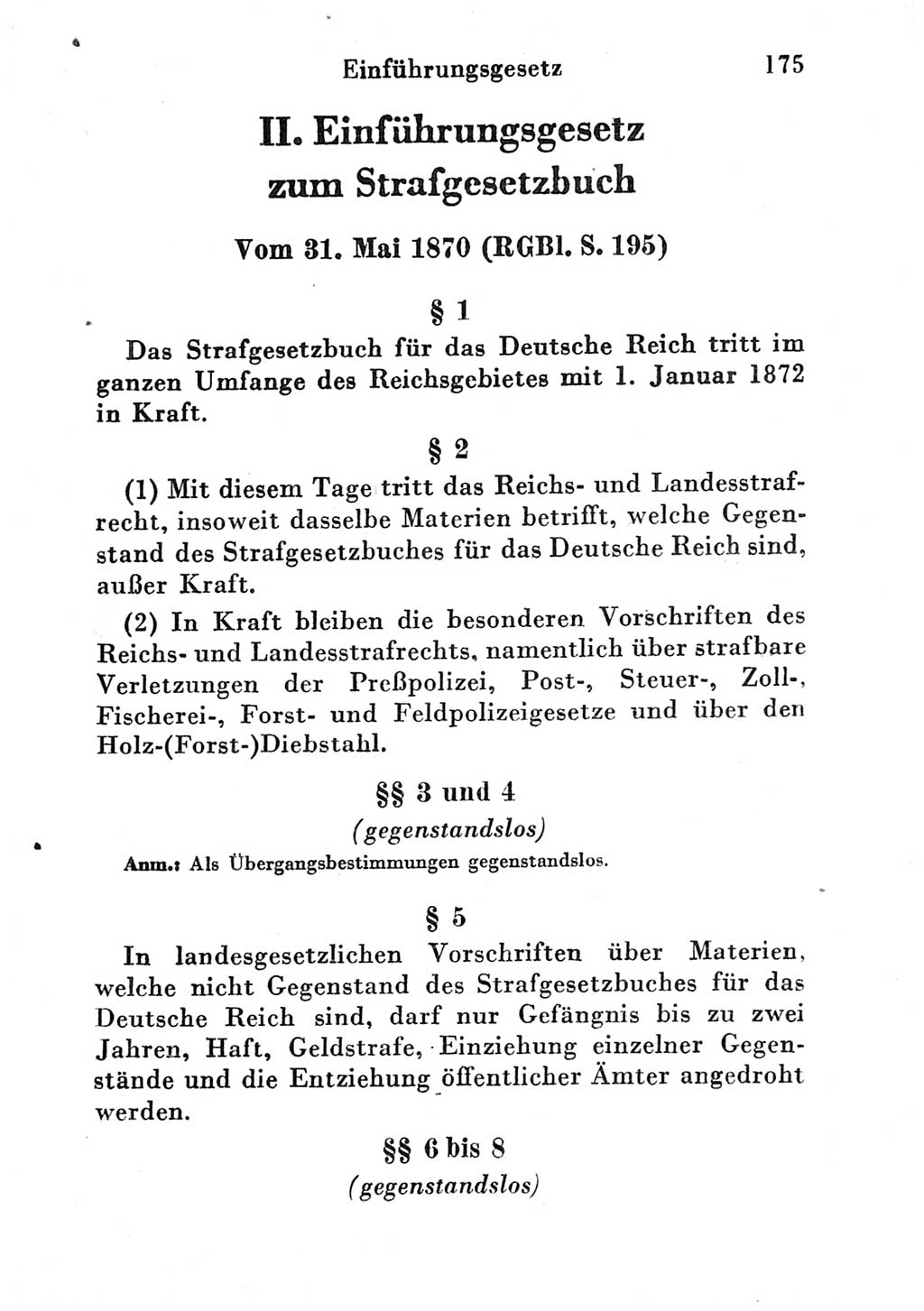 Strafgesetzbuch (StGB) und andere Strafgesetze [Deutsche Demokratische Republik (DDR)] 1951, Seite 175 (StGB Strafges. DDR 1951, S. 175)