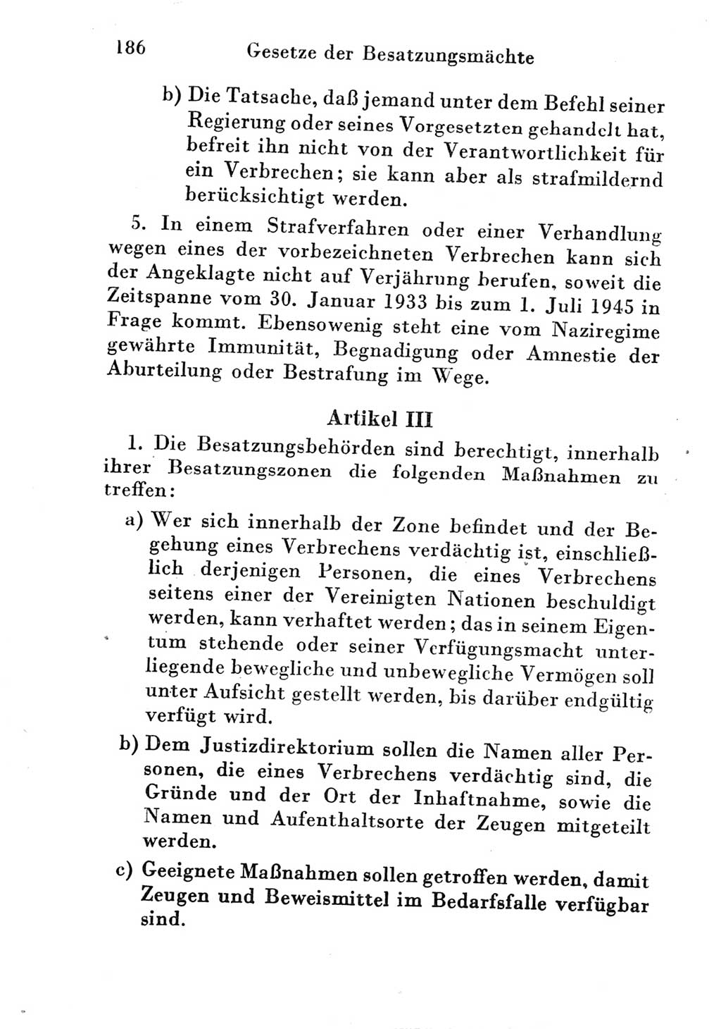 Strafgesetzbuch (StGB) und andere Strafgesetze [Deutsche Demokratische Republik (DDR)] 1951, Seite 186 (StGB Strafges. DDR 1951, S. 186)