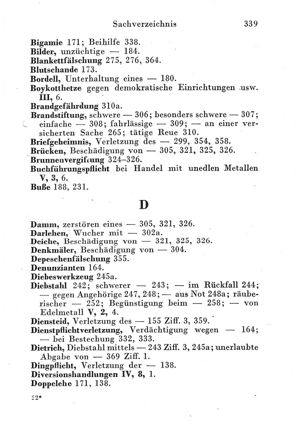 Strafgesetzbuch (StGB) und andere Strafgesetze [Deutsche Demokratische Republik (DDR)] 1951, Seite 339 (StGB Strafges. DDR 1951, S. 339)