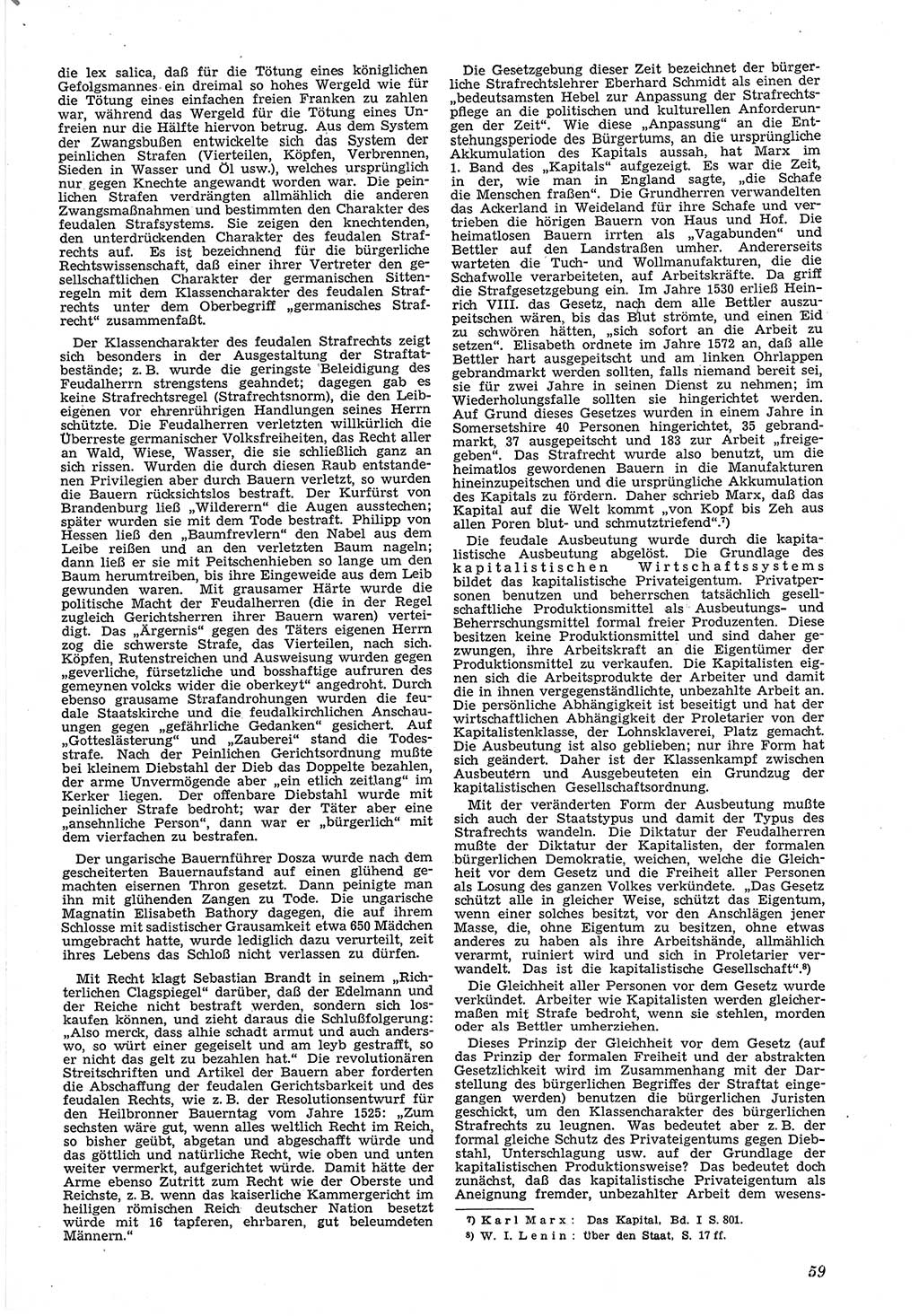 Neue Justiz (NJ), Zeitschrift für Recht und Rechtswissenschaft [Deutsche Demokratische Republik (DDR)], 5. Jahrgang 1951, Seite 59 (NJ DDR 1951, S. 59)