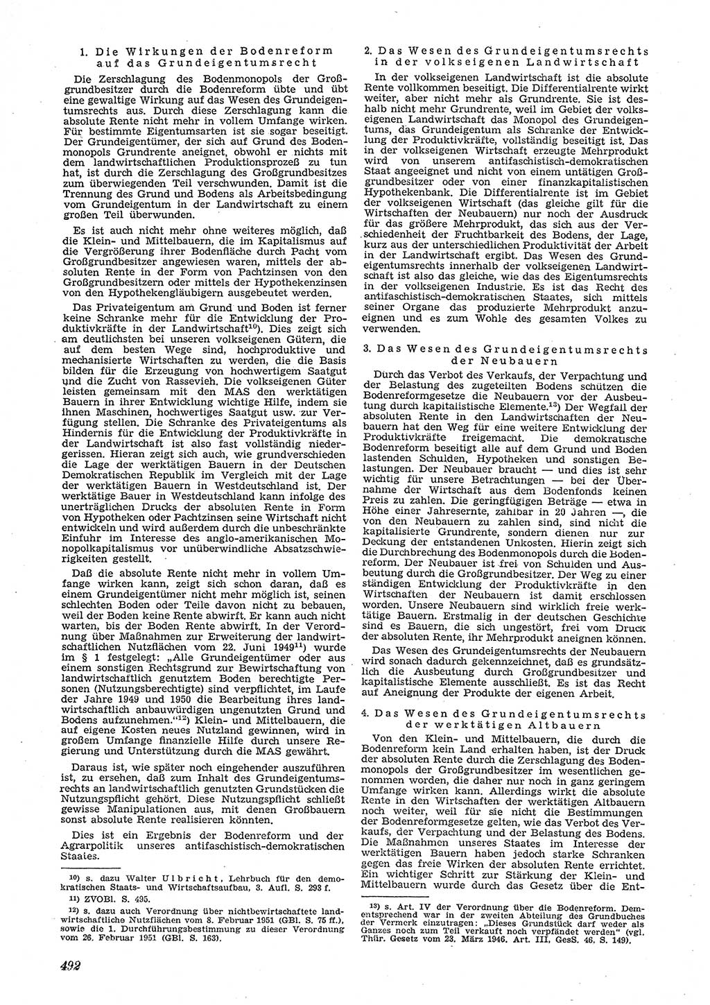 Neue Justiz (NJ), Zeitschrift für Recht und Rechtswissenschaft [Deutsche Demokratische Republik (DDR)], 5. Jahrgang 1951, Seite 492 (NJ DDR 1951, S. 492)