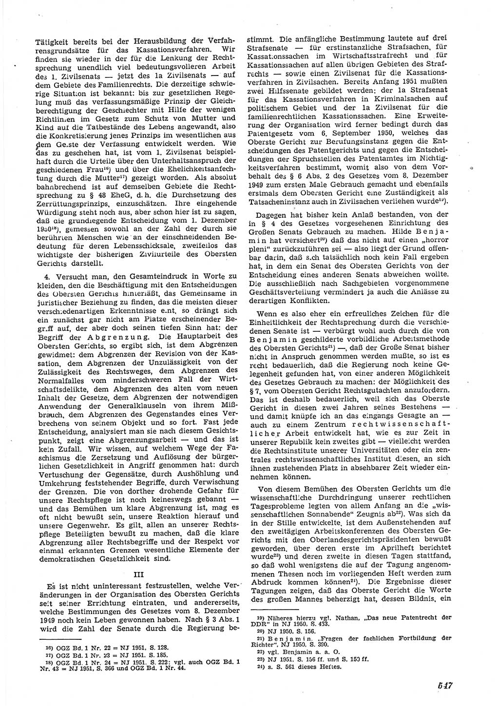 Neue Justiz (NJ), Zeitschrift für Recht und Rechtswissenschaft [Deutsche Demokratische Republik (DDR)], 5. Jahrgang 1951, Seite 547 (NJ DDR 1951, S. 547)