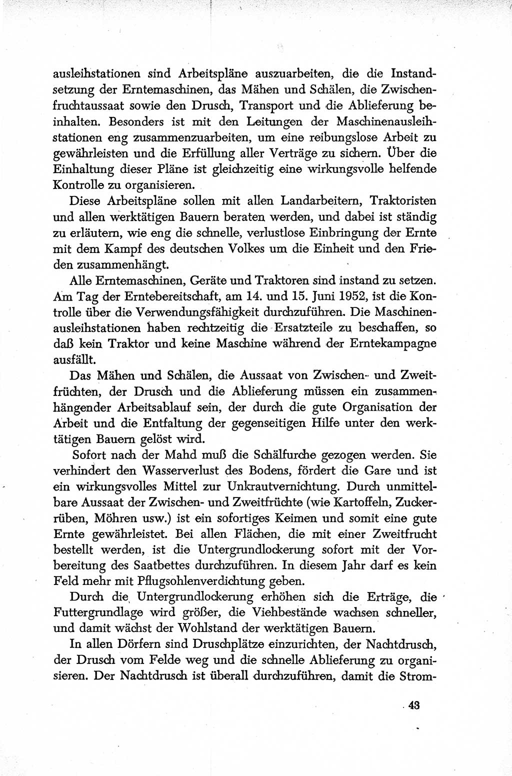 Dokumente der Sozialistischen Einheitspartei Deutschlands (SED) [Deutsche Demokratische Republik (DDR)] 1952-1953, Seite 43 (Dok. SED DDR 1952-1953, S. 43)