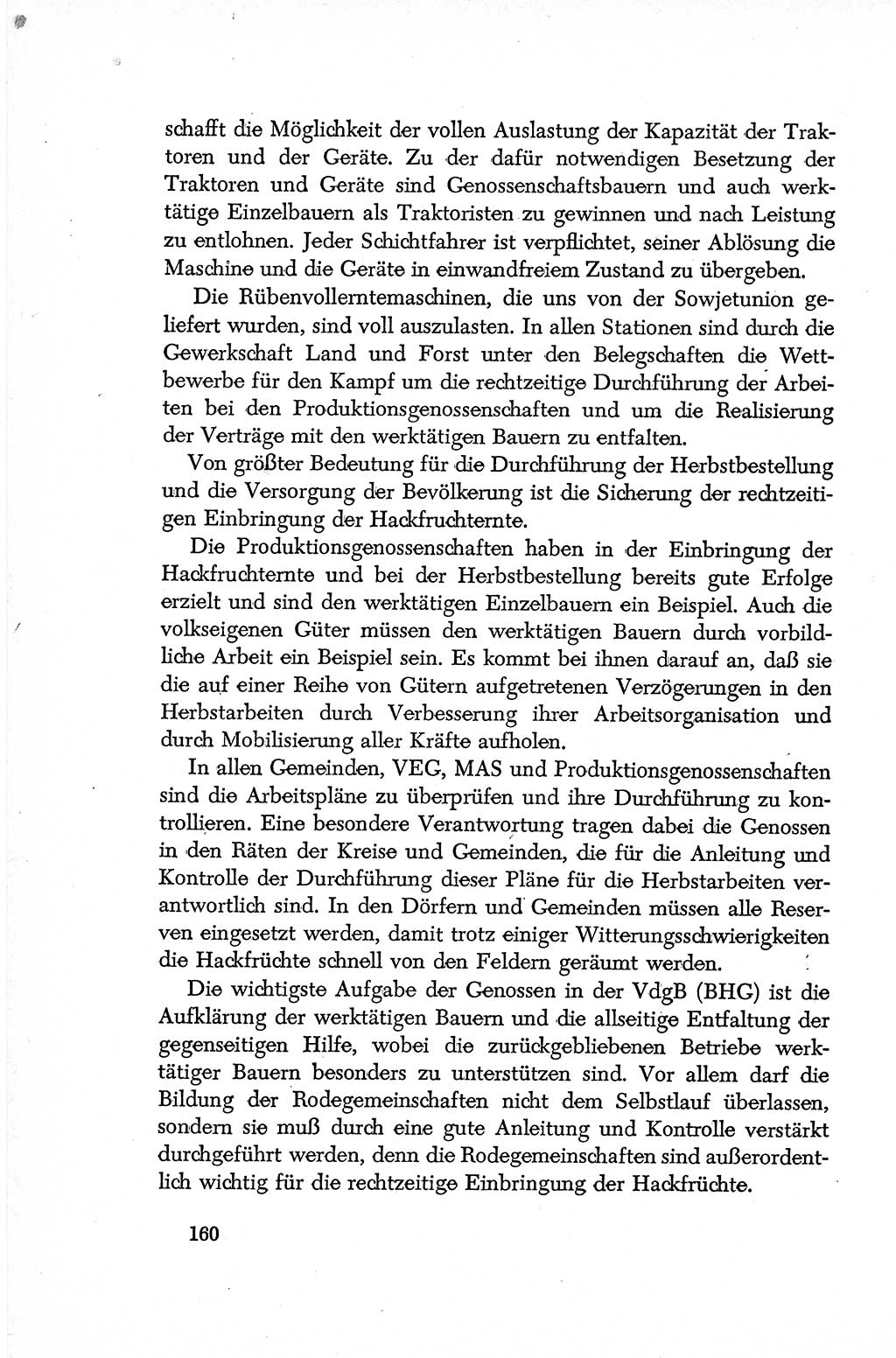 Dokumente der Sozialistischen Einheitspartei Deutschlands (SED) [Deutsche Demokratische Republik (DDR)] 1952-1953, Seite 160 (Dok. SED DDR 1952-1953, S. 160)