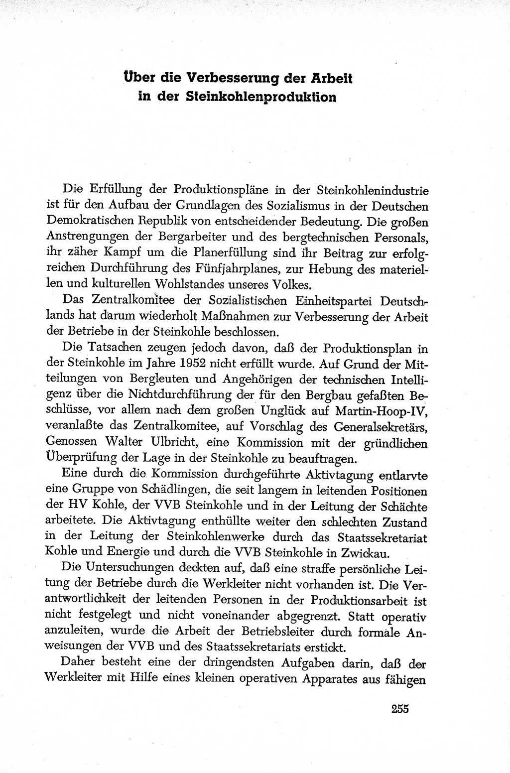 Dokumente der Sozialistischen Einheitspartei Deutschlands (SED) [Deutsche Demokratische Republik (DDR)] 1952-1953, Seite 255 (Dok. SED DDR 1952-1953, S. 255)