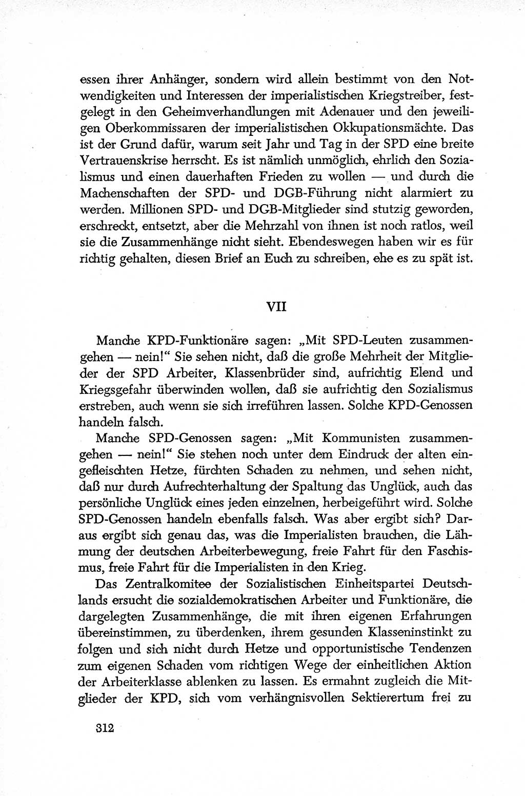 Dokumente der Sozialistischen Einheitspartei Deutschlands (SED) [Deutsche Demokratische Republik (DDR)] 1952-1953, Seite 312 (Dok. SED DDR 1952-1953, S. 312)