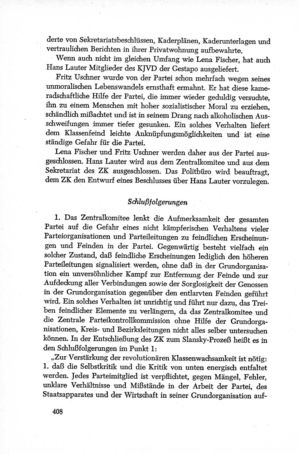 Dokumente der Sozialistischen Einheitspartei Deutschlands (SED) [Deutsche Demokratische Republik (DDR)] 1952-1953, Seite 408 (Dok. SED DDR 1952-1953, S. 408)