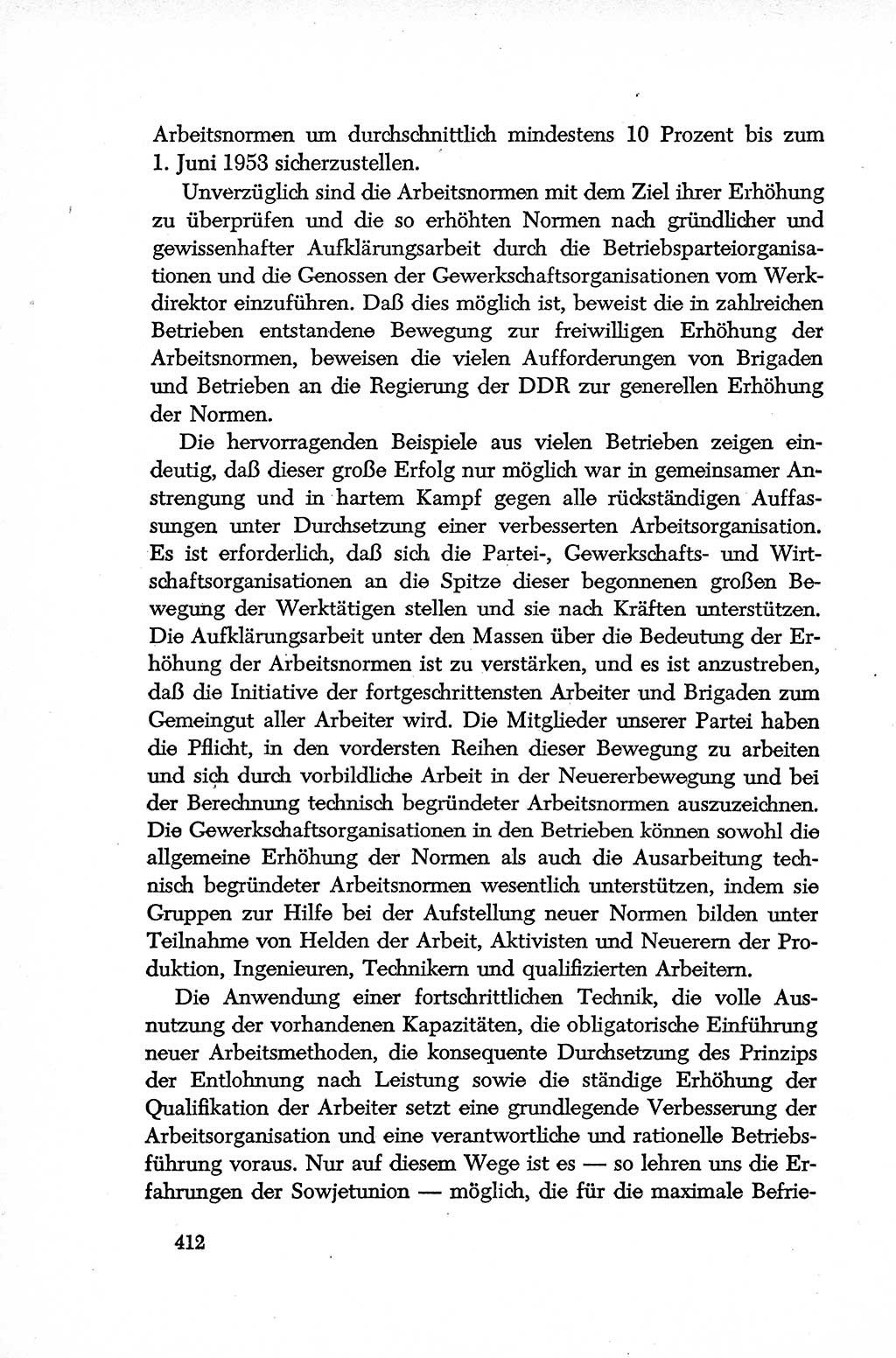 Dokumente der Sozialistischen Einheitspartei Deutschlands (SED) [Deutsche Demokratische Republik (DDR)] 1952-1953, Seite 412 (Dok. SED DDR 1952-1953, S. 412)