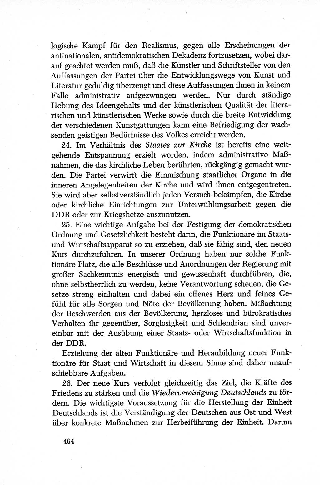 Dokumente der Sozialistischen Einheitspartei Deutschlands (SED) [Deutsche Demokratische Republik (DDR)] 1952-1953, Seite 464 (Dok. SED DDR 1952-1953, S. 464)